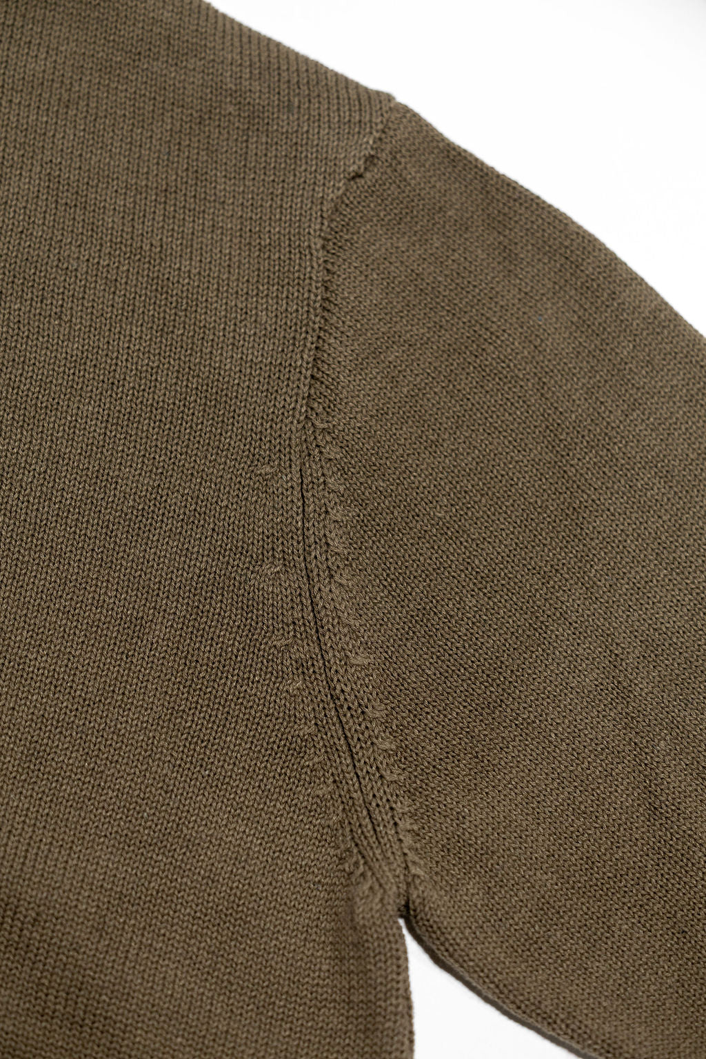 Heimat Textil Harbor Cotton/Linen Sweater - Military Green