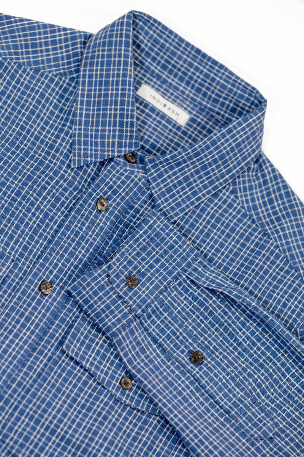 Indi + Ash LS Smith Workshirt - Handwoven Variegated Gingham