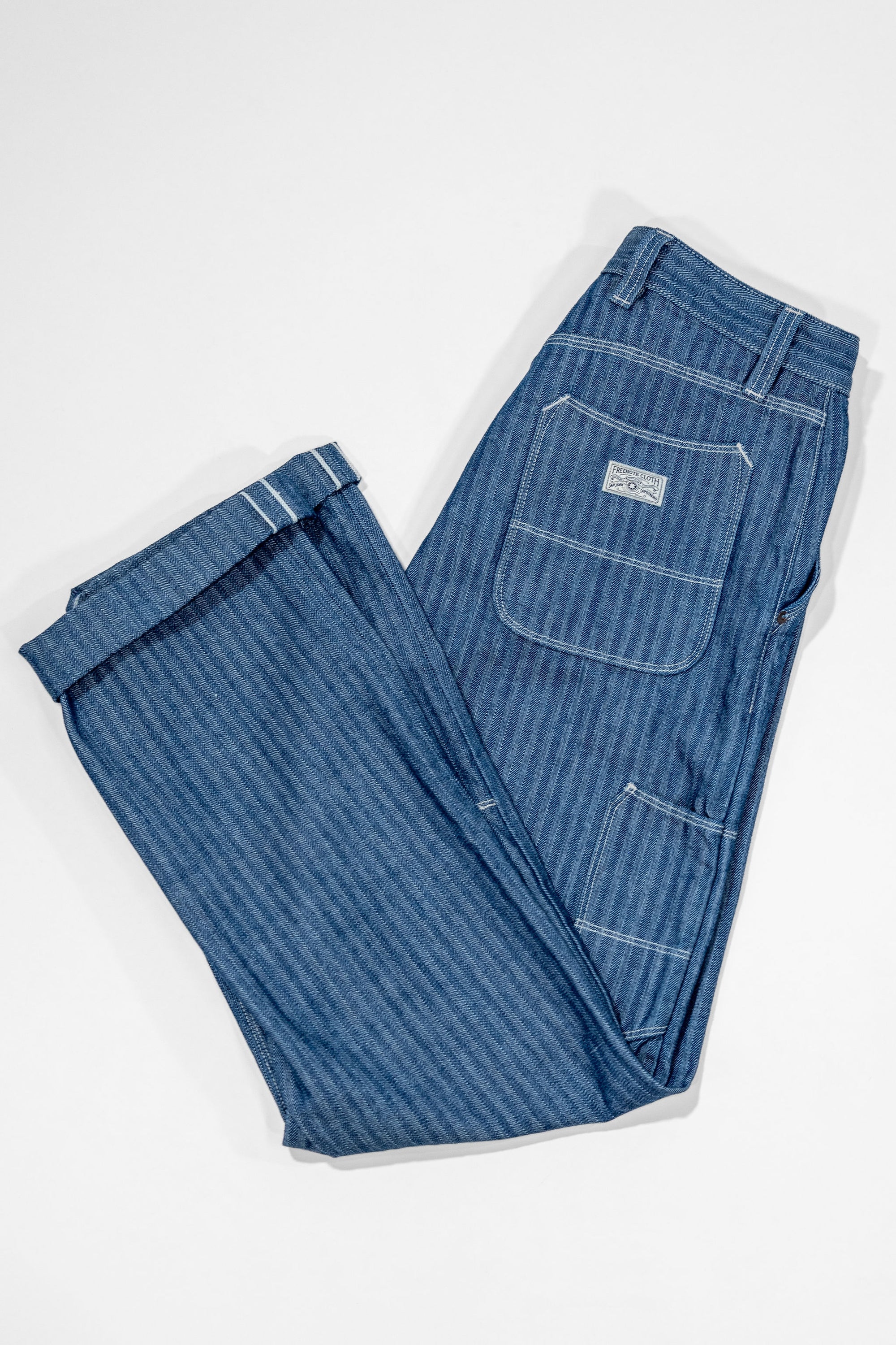 Freenote Coth Ortega Pant - 13oz Blue Herringbone