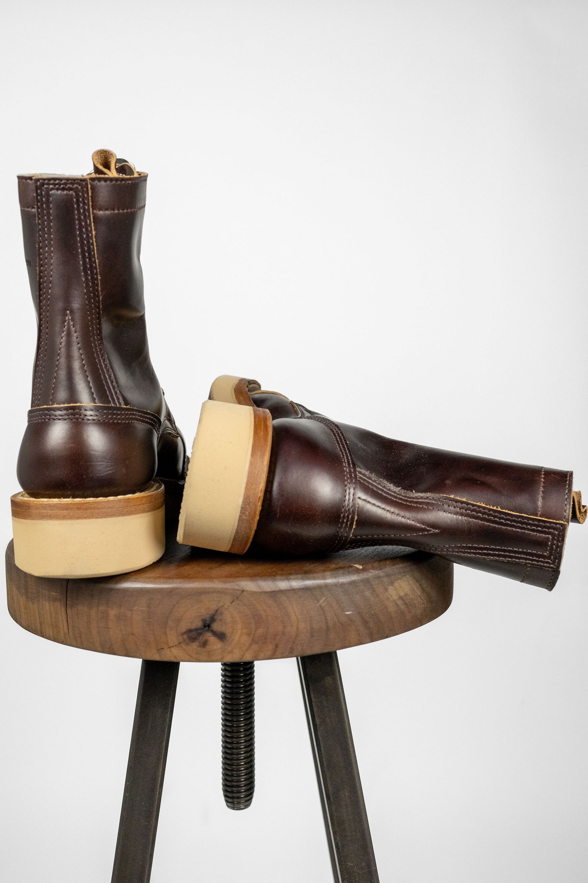 White's Boots x Franklin & Poe Broad Street Bully Boot - 8" Brown Double Shot