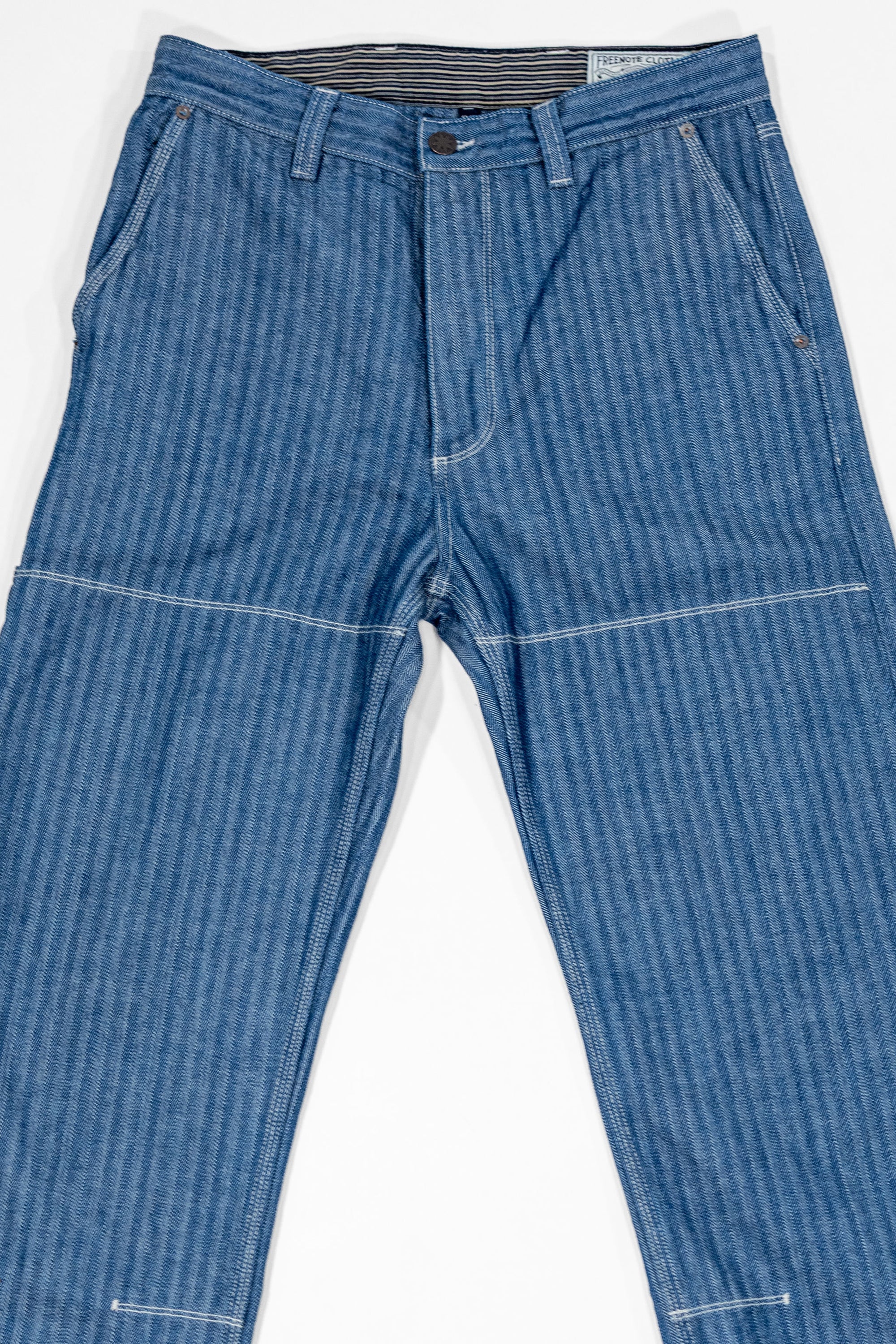 Freenote Coth Ortega Pant - 13oz Blue Herringbone