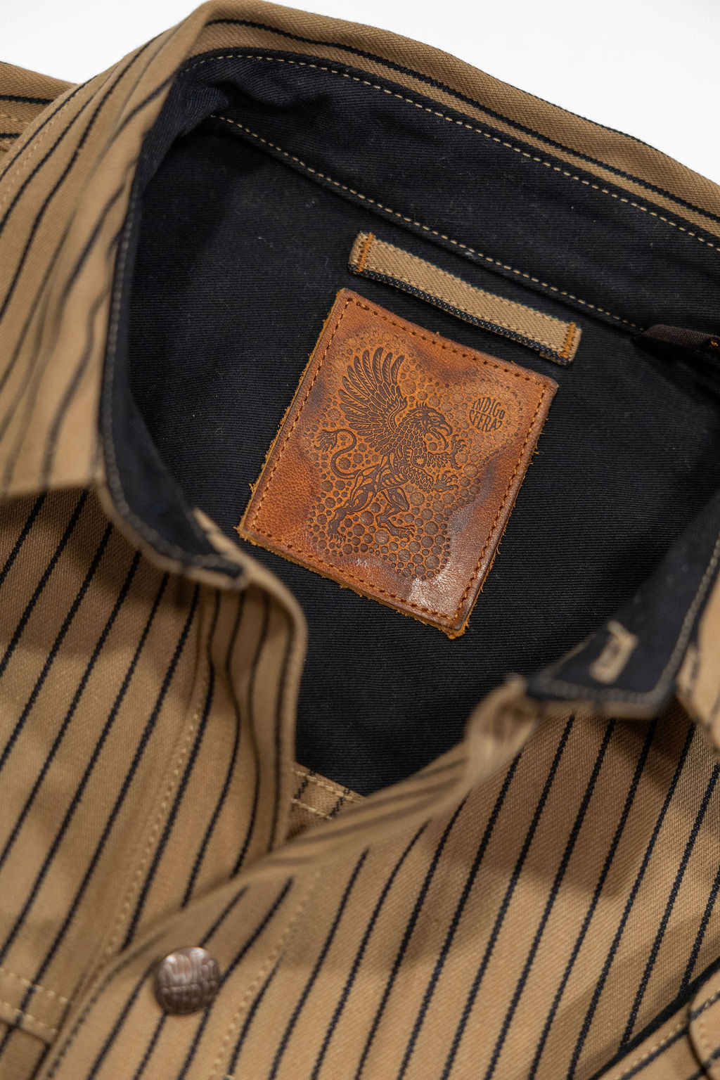 Indigofera Copeland - Beige/Indigo Root Stripe