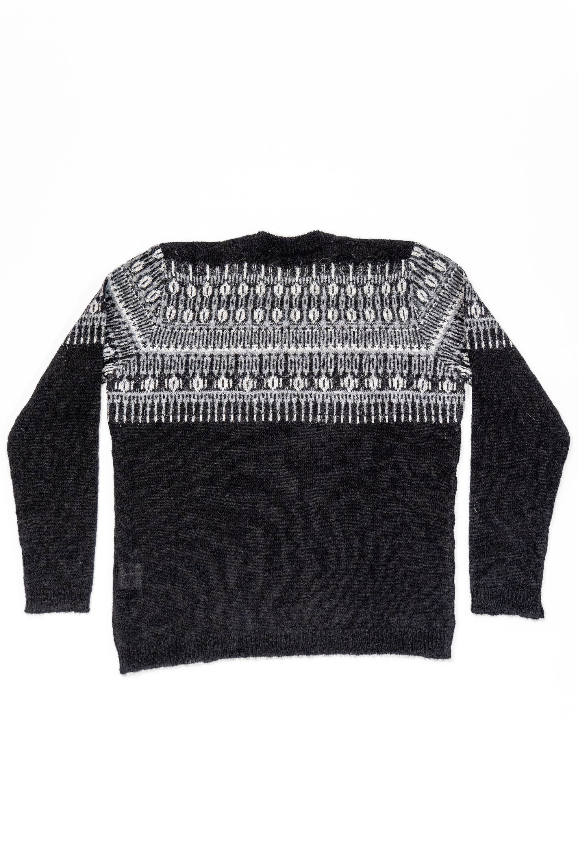Hansen Garments Eske Jacquard Design Sweater - Nordic Black