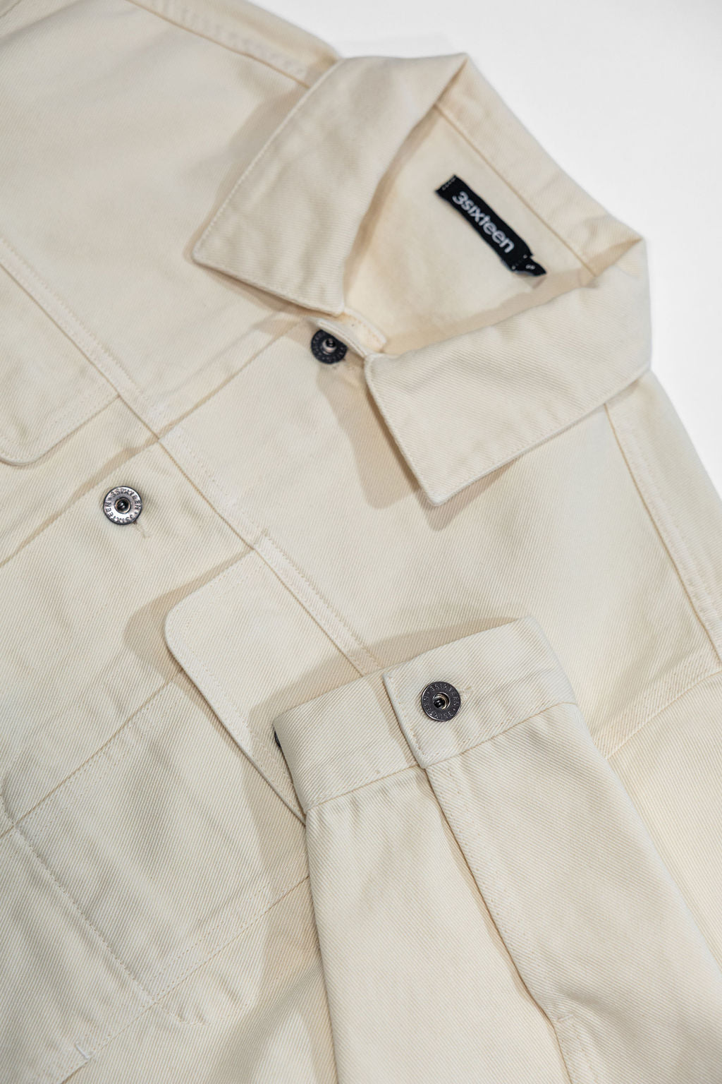 3sixteen Trucker Jacket - Buttermilk Twill