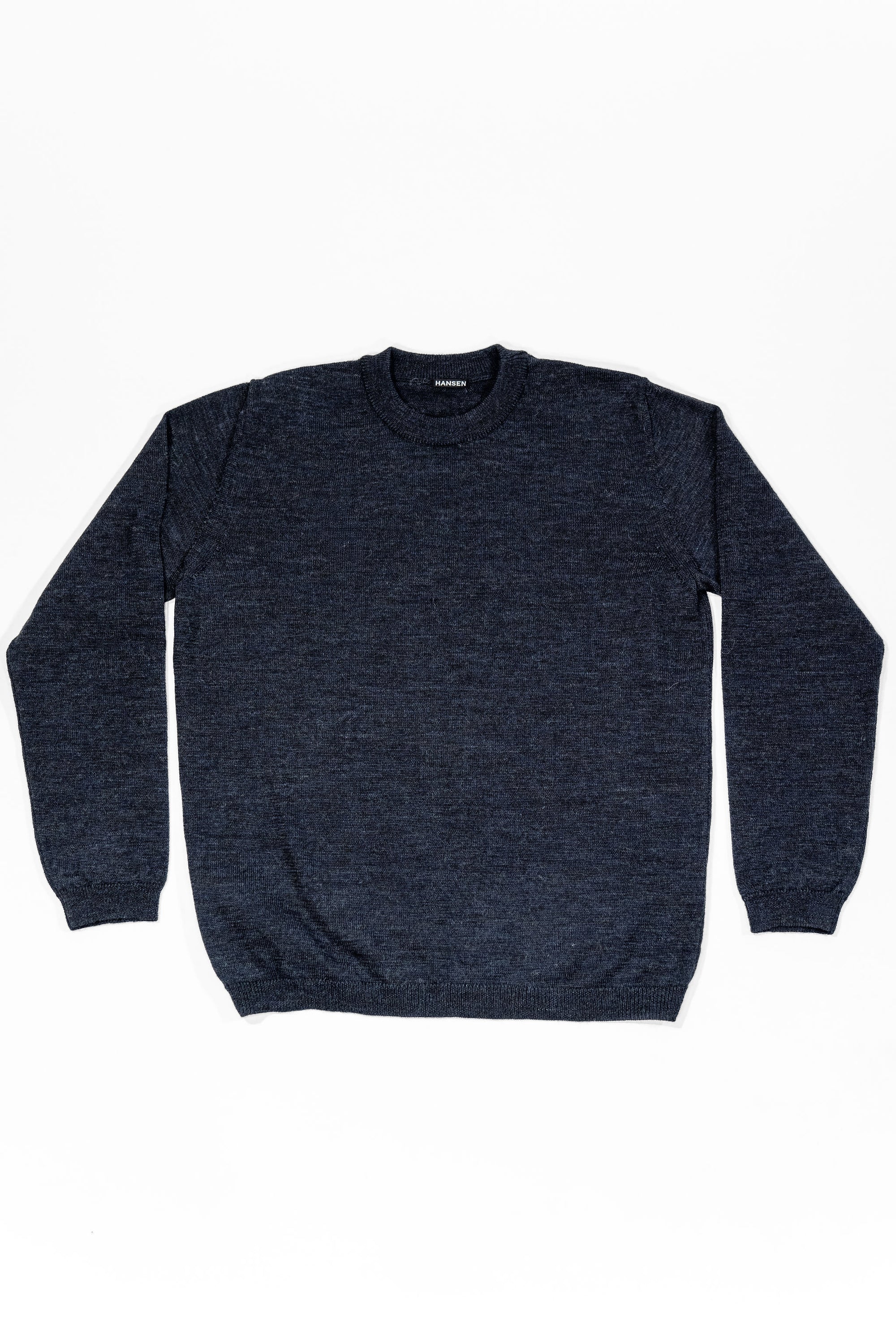 Hansen Garments Eske Crew Neck Sweater - Blue Melange