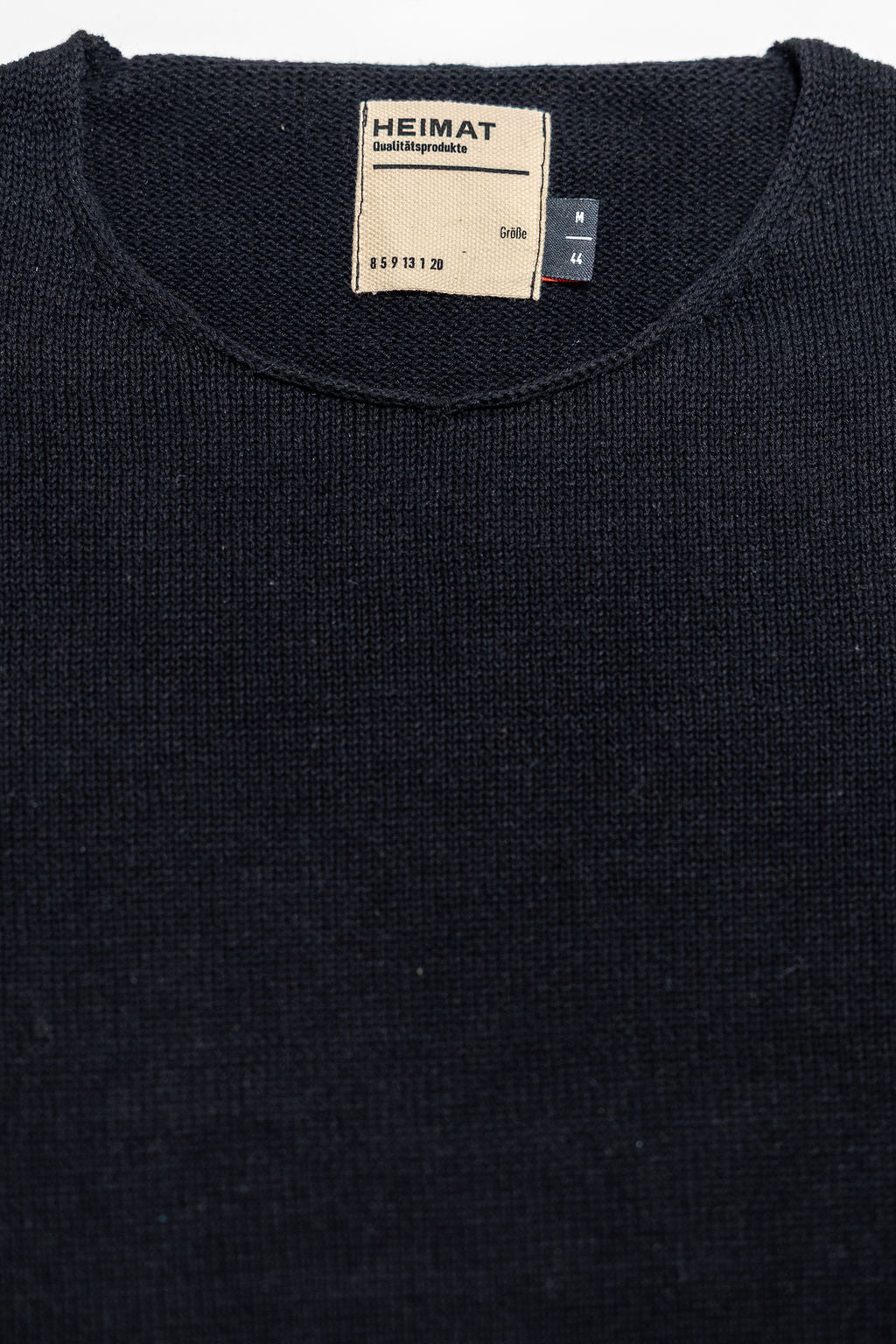 Heimat Textil Harbor Cotton/Linen Sweater - Black