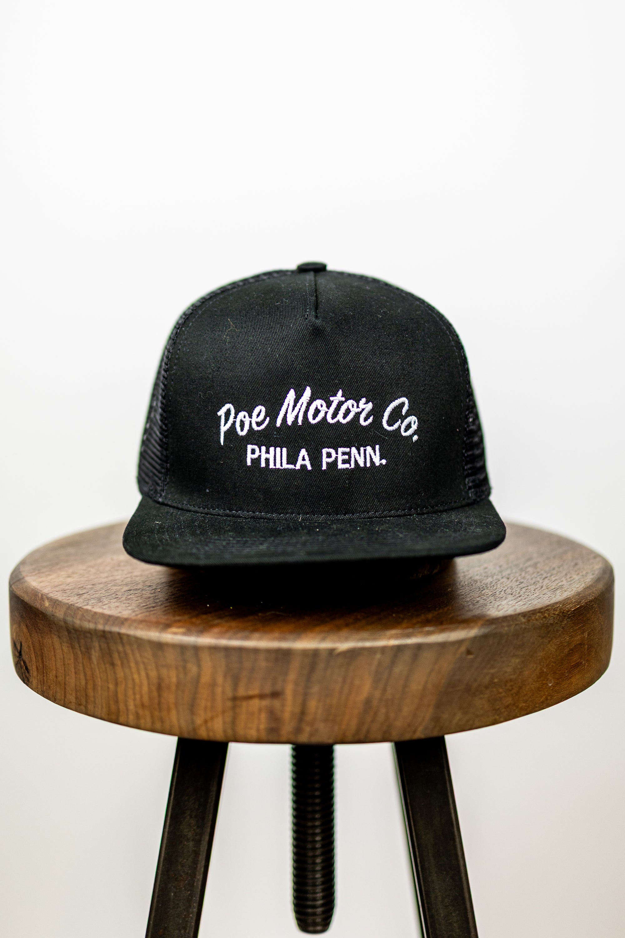 Poe Motor Co. Trucker - White