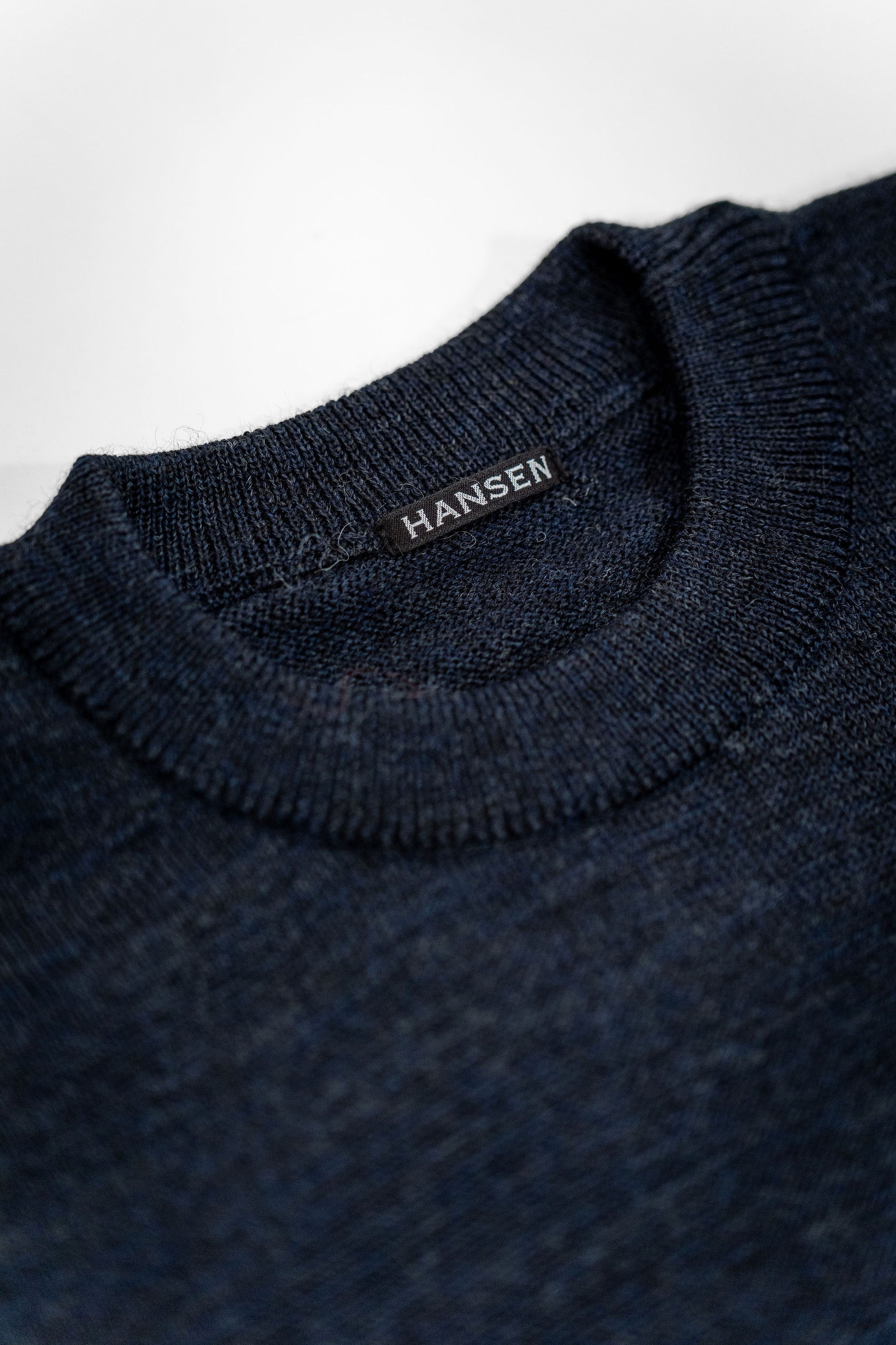 Hansen Garments Eske Crew Neck Sweater - Blue Melange