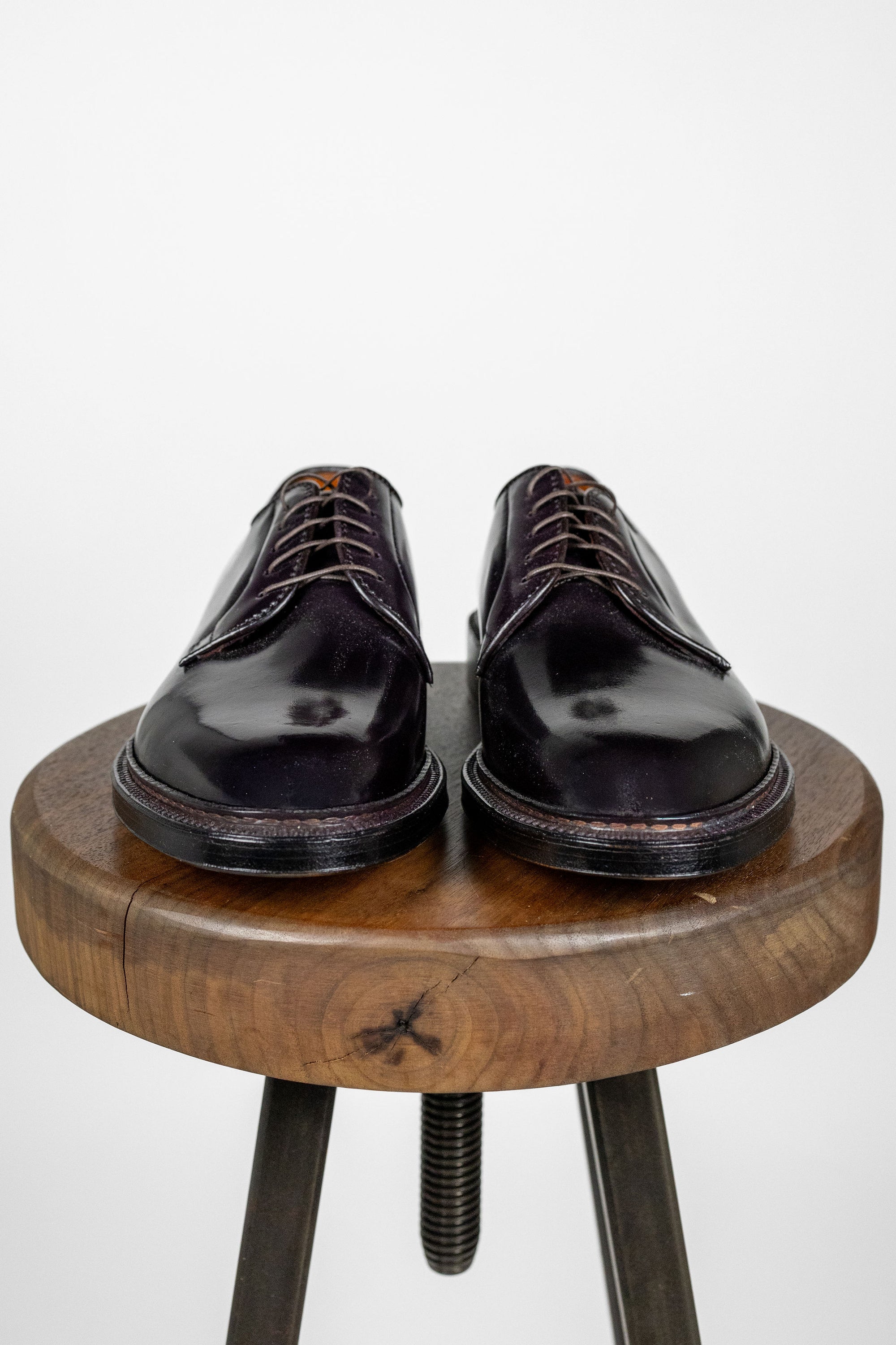 Alden 990 Plain Toe Blucher - Color 8 Shell Cordovan