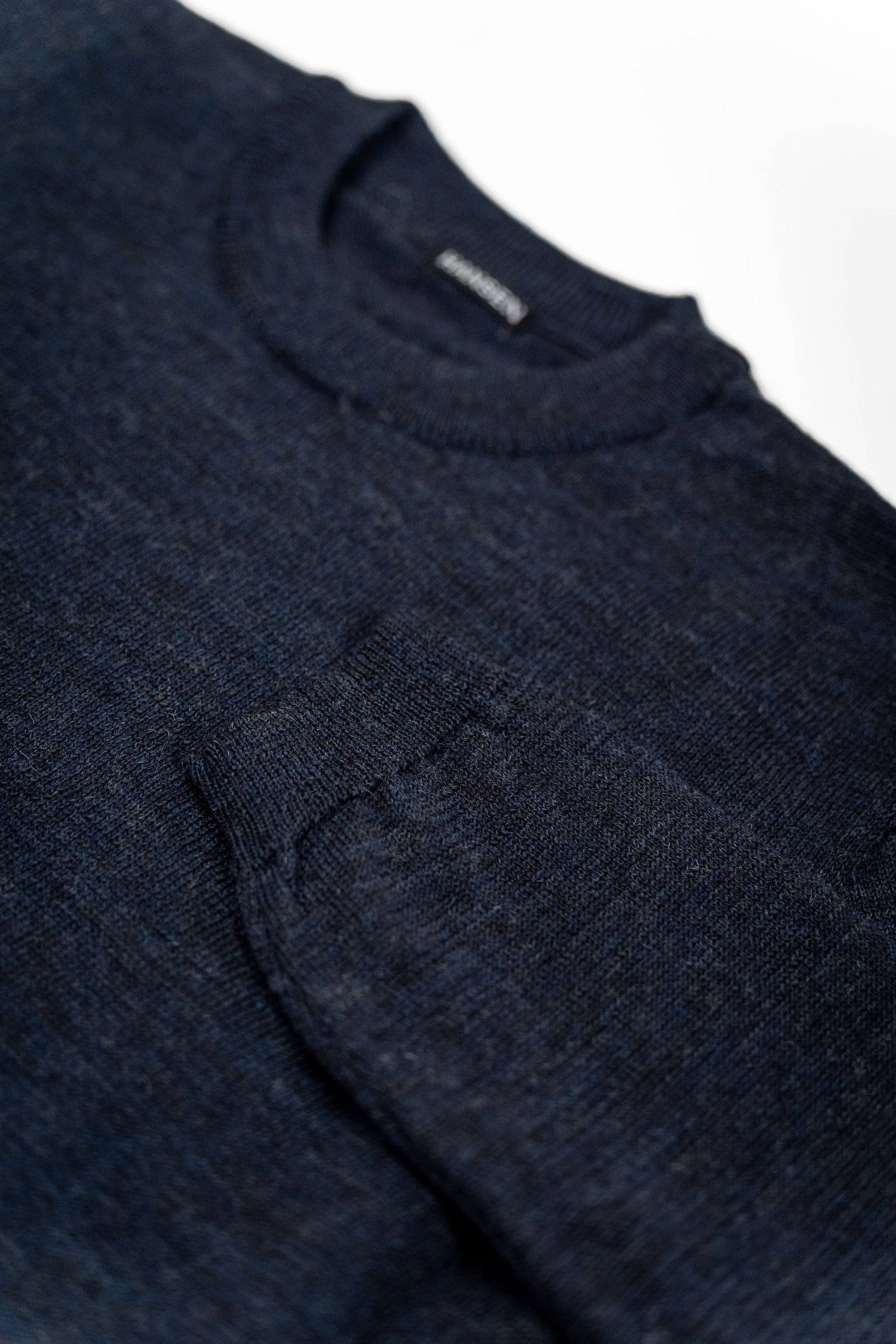 Hansen Garments Eske Crew Neck Sweater - Blue Melange