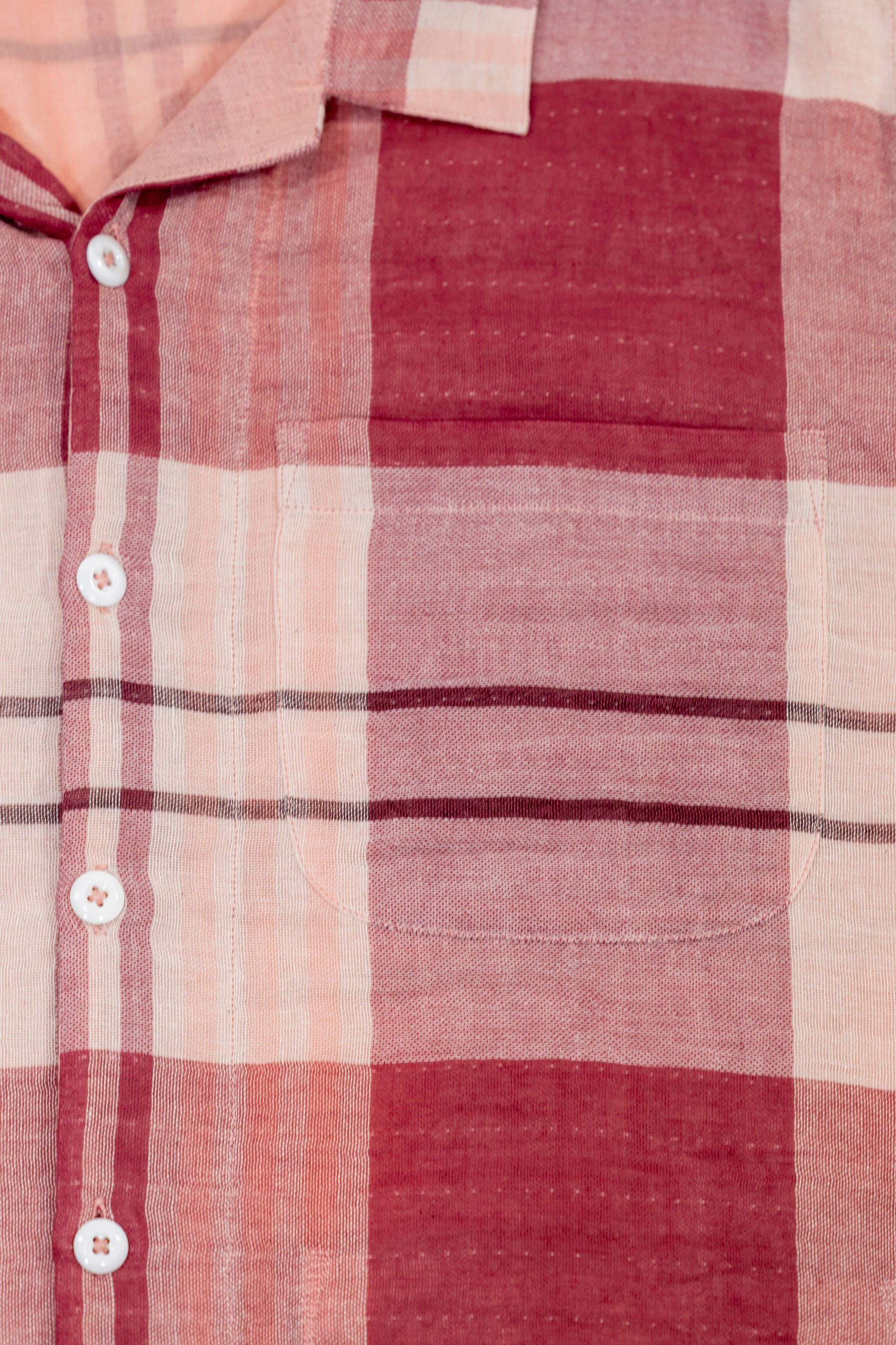 Indi + Ash Reversible Lake Camp Shirt JAC - Handwoven Double Gauze Plaid