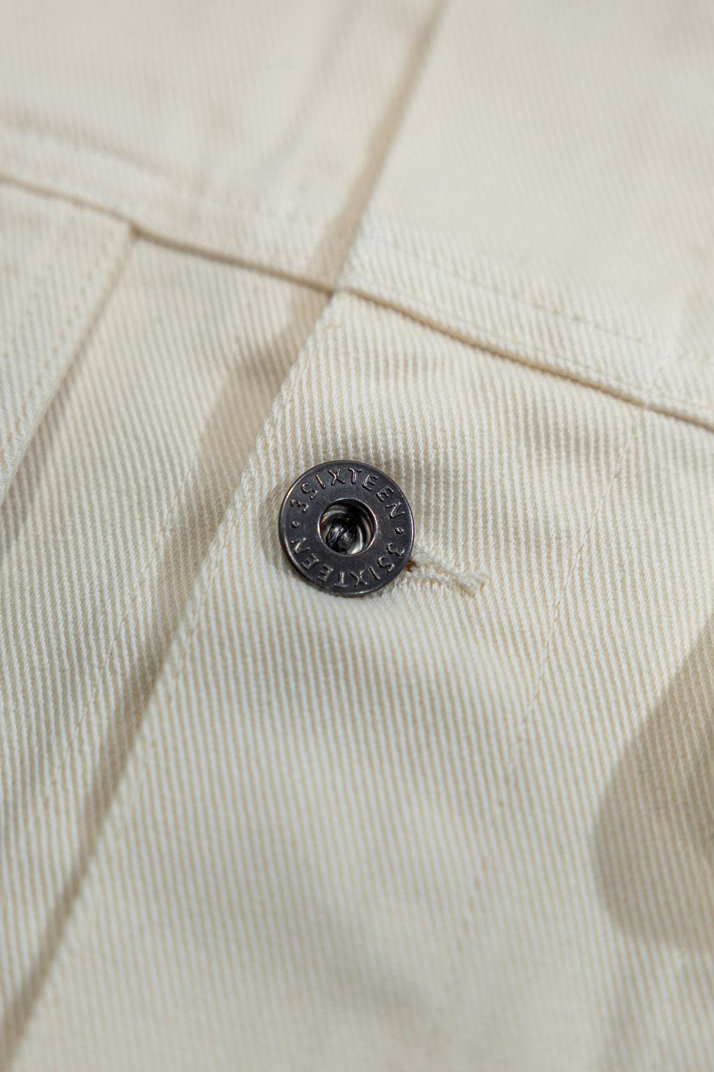 3sixteen Trucker Jacket - Buttermilk Twill