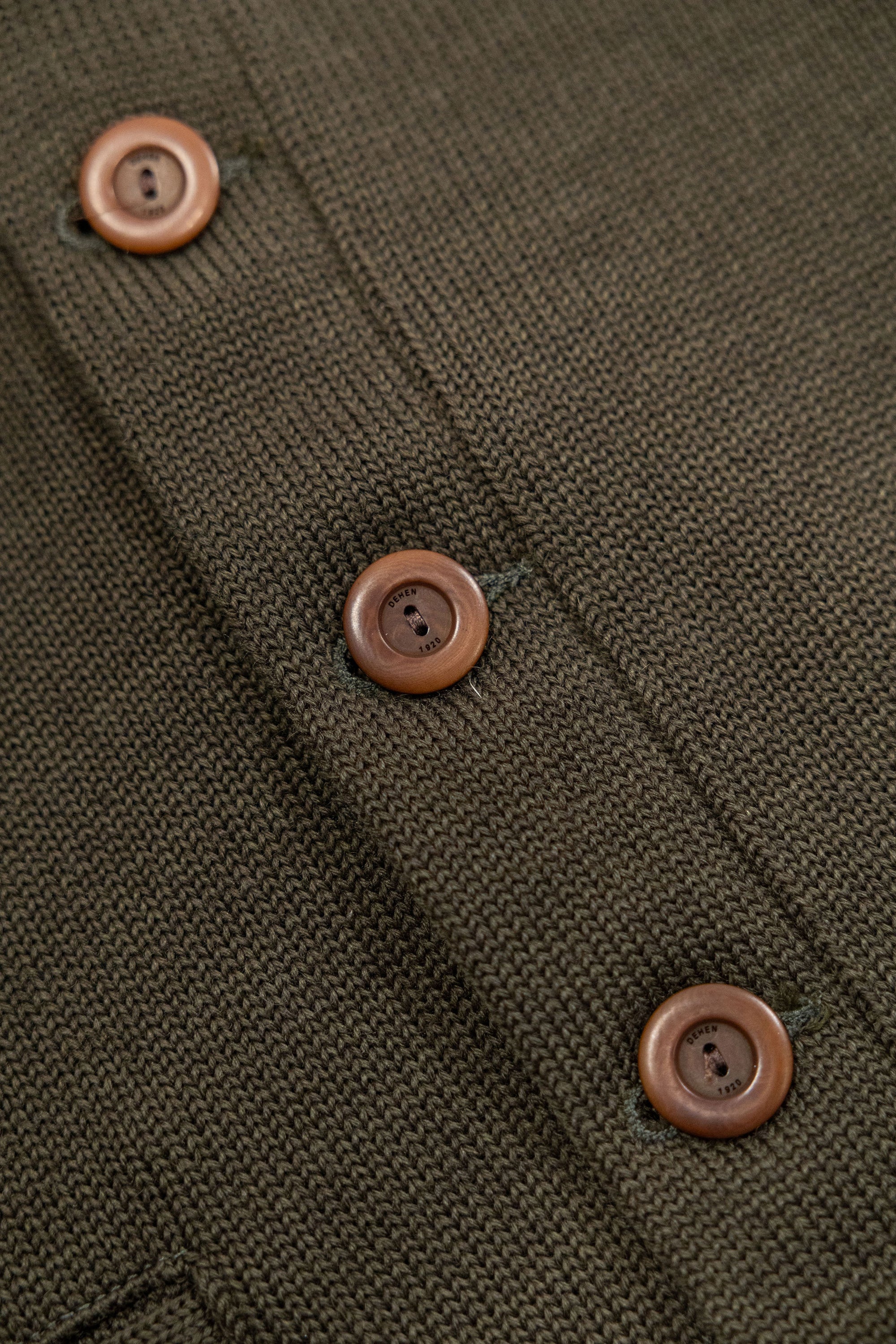 Dehen 1920 Classic Cardigan - Loden