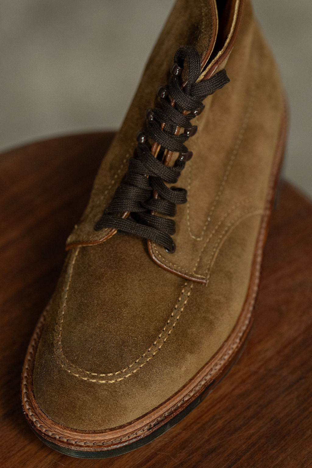 Alden 4011HC Mocc Toe Boot - Snuff Suede