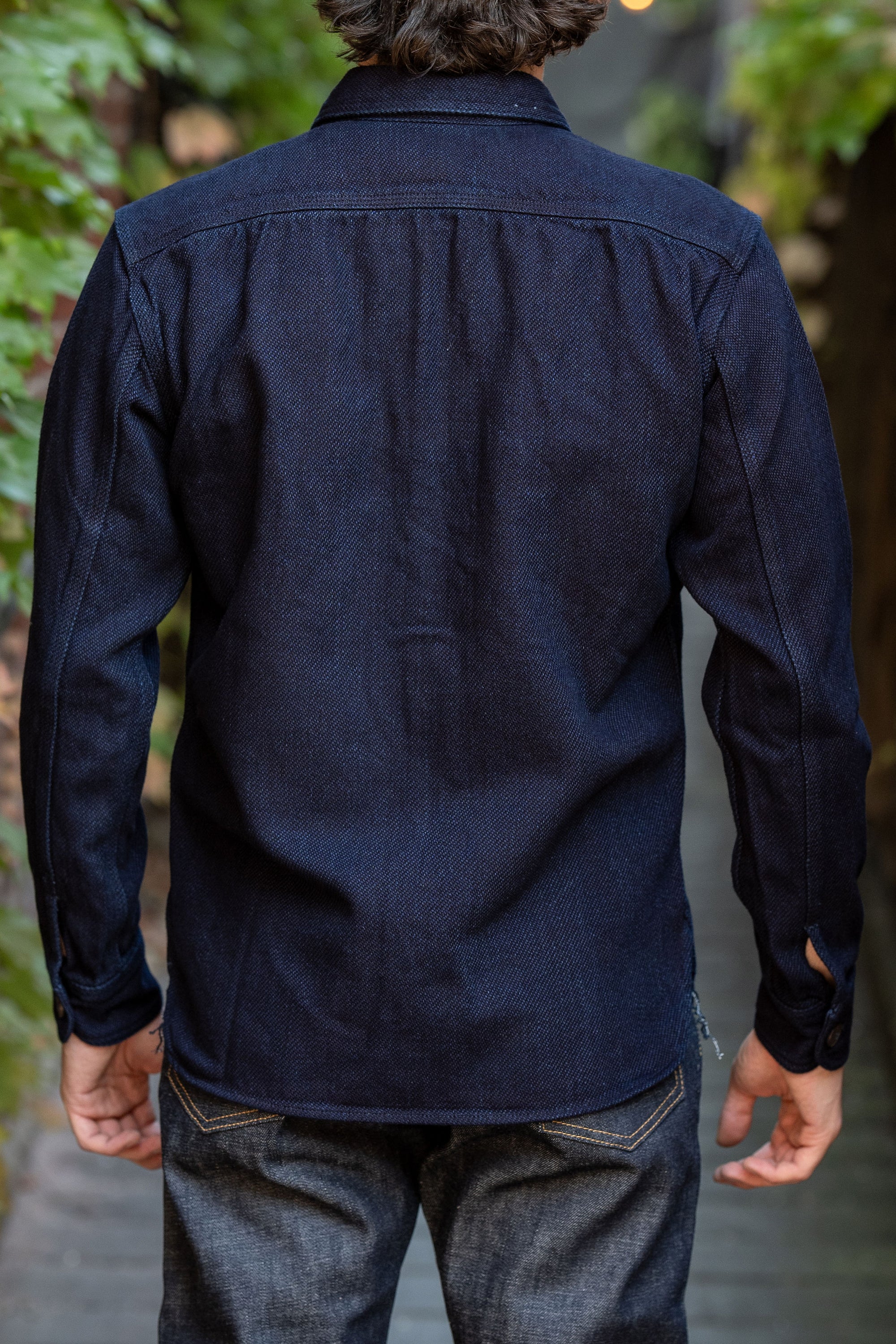 Momotaro MLS1070M23 Heavy Indigo Dobby Shirt - Indigo