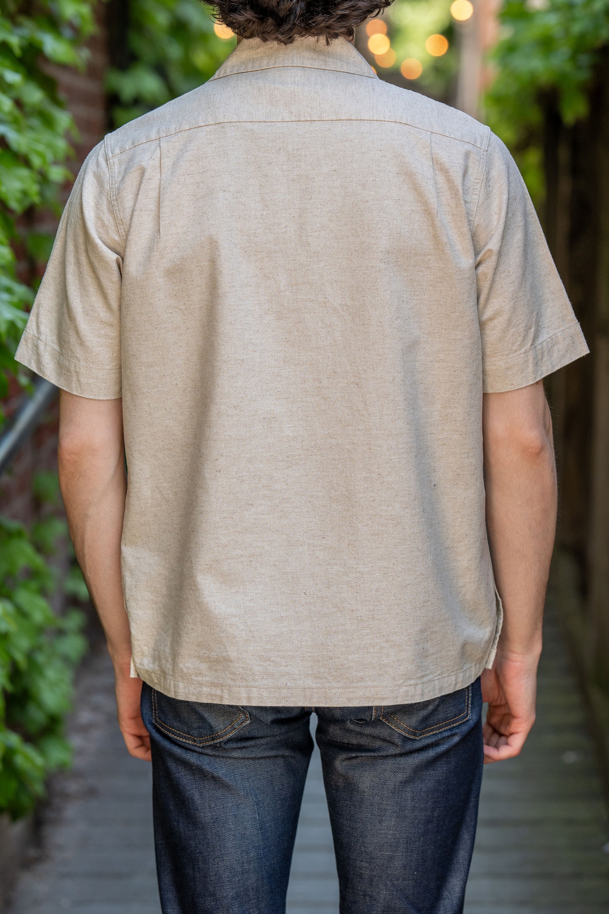 Seuvas Open Necked Short Sleeve - Natural