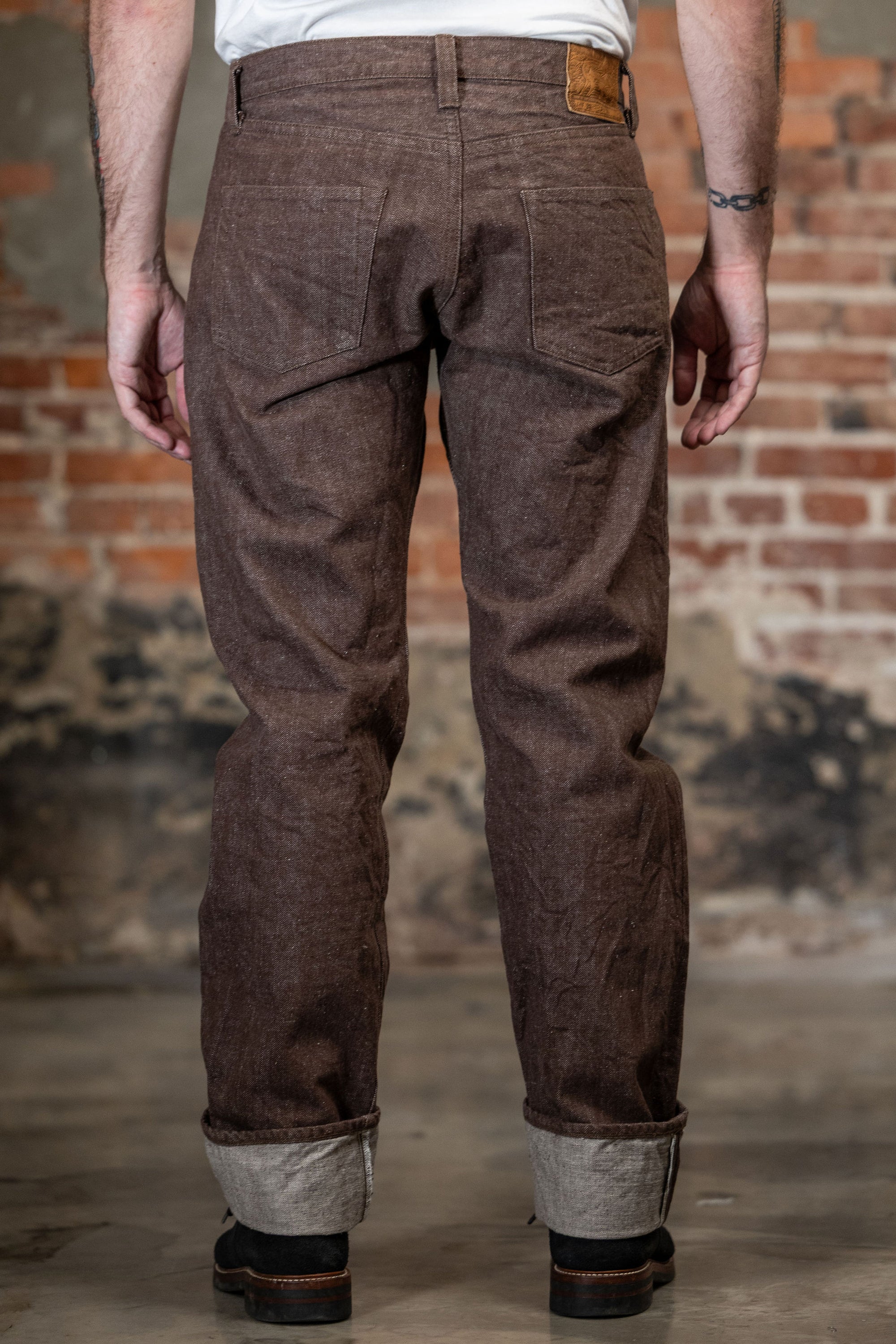 Samurai S0150BRX Regular Straight - 15oz Kanoko Brown Denim