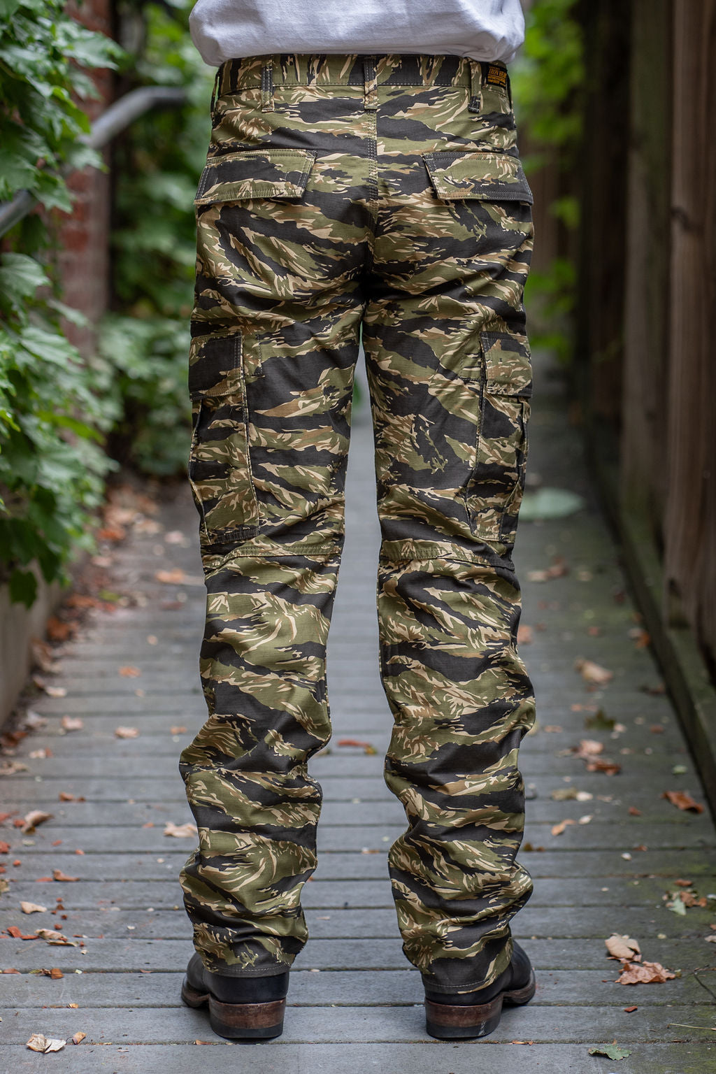 Iron Heart IH-737-TSC Satin Camouflage Cargo Pants - Tiger Stripe