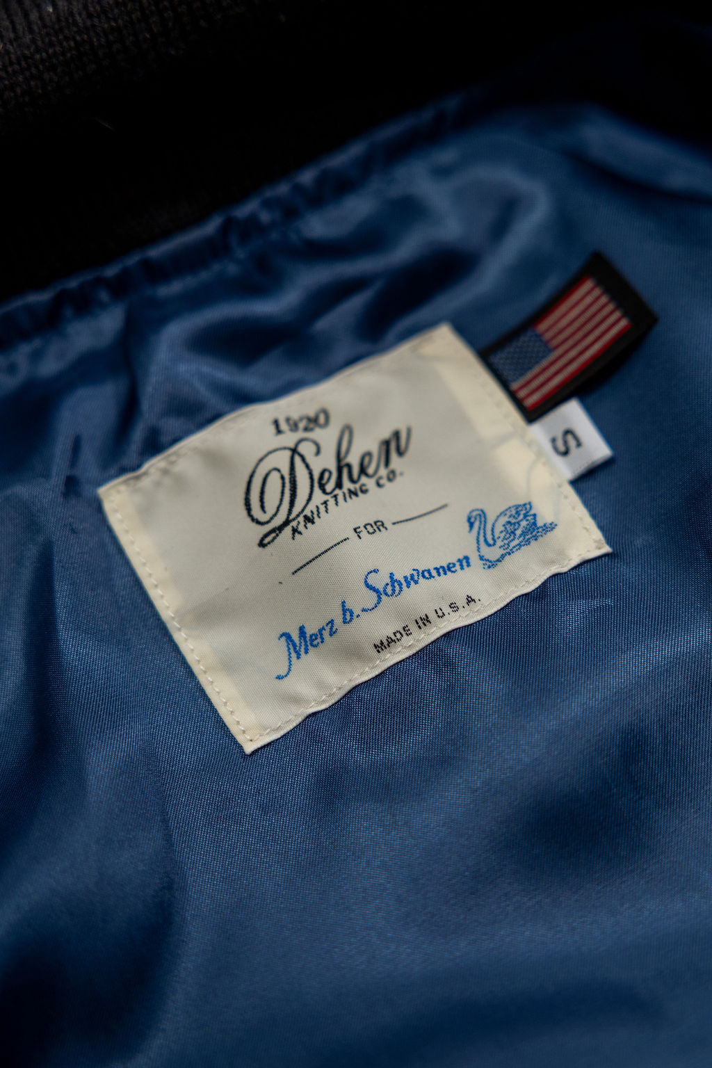 Dehen x Merz b. Schwanen Custom Pilot Jacket - Black Dry Wax Cotton