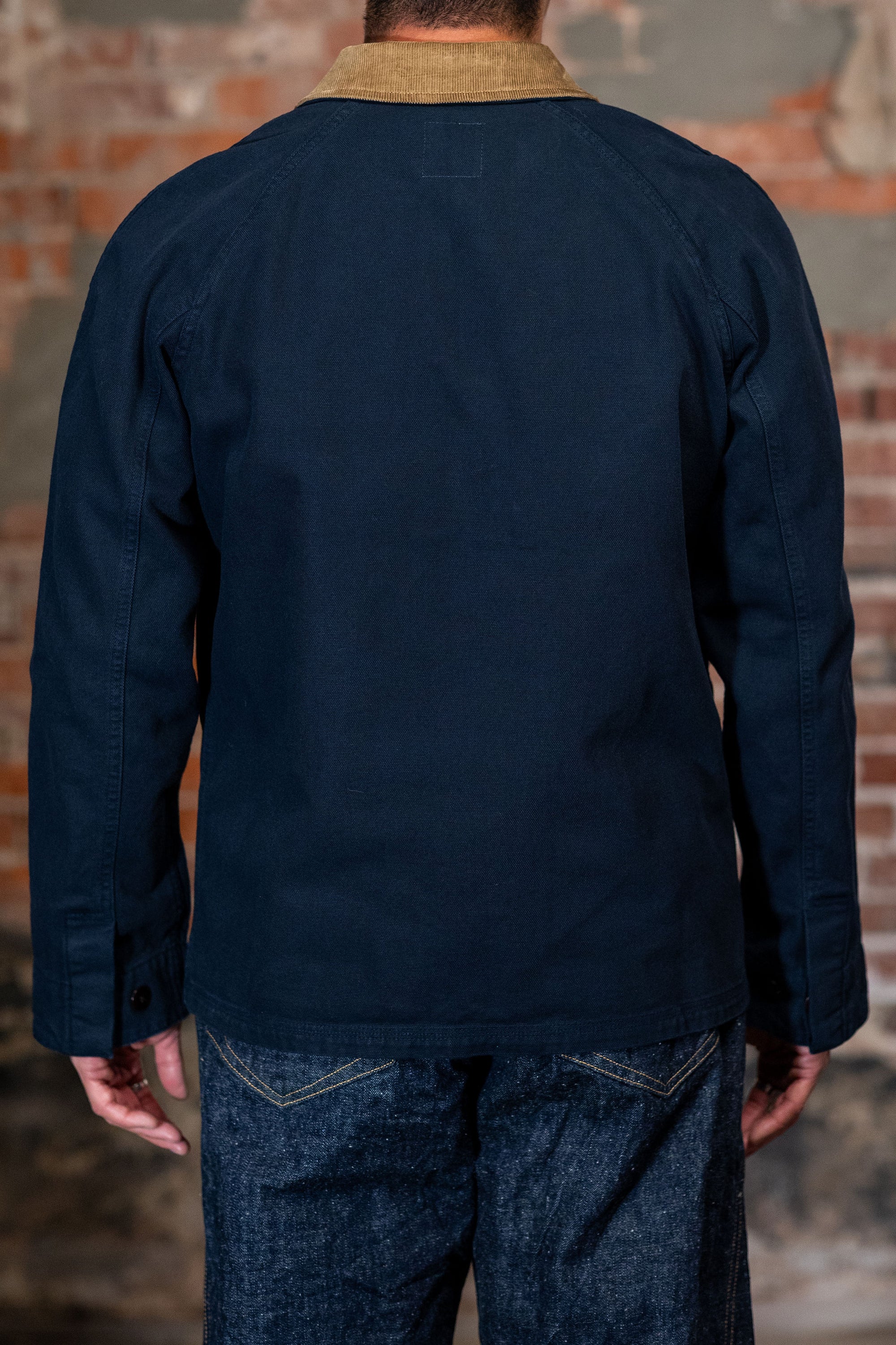 Heimat Textil Journey Coat Contrast Collar - Ink
