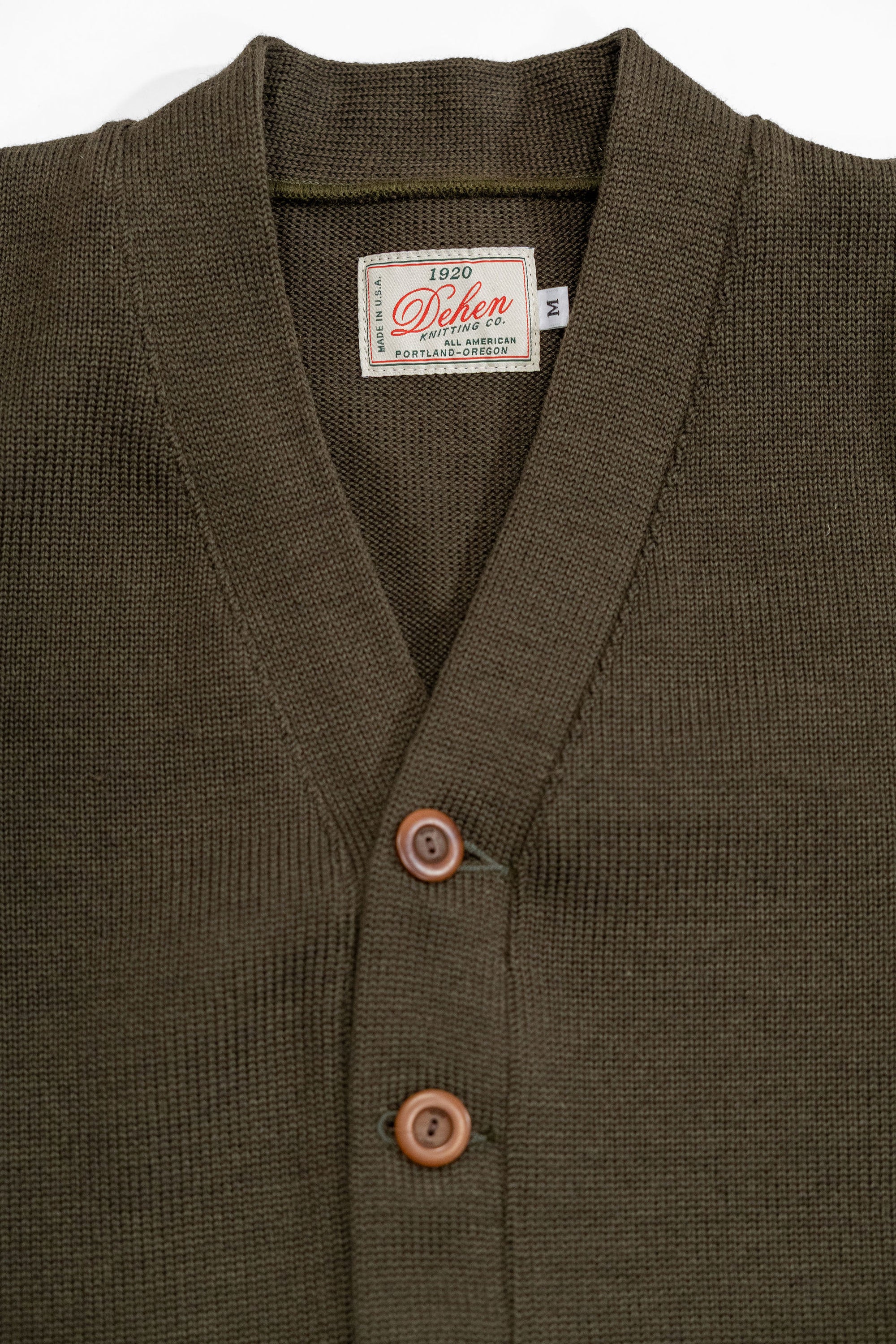 Dehen 1920 Classic Cardigan - Loden