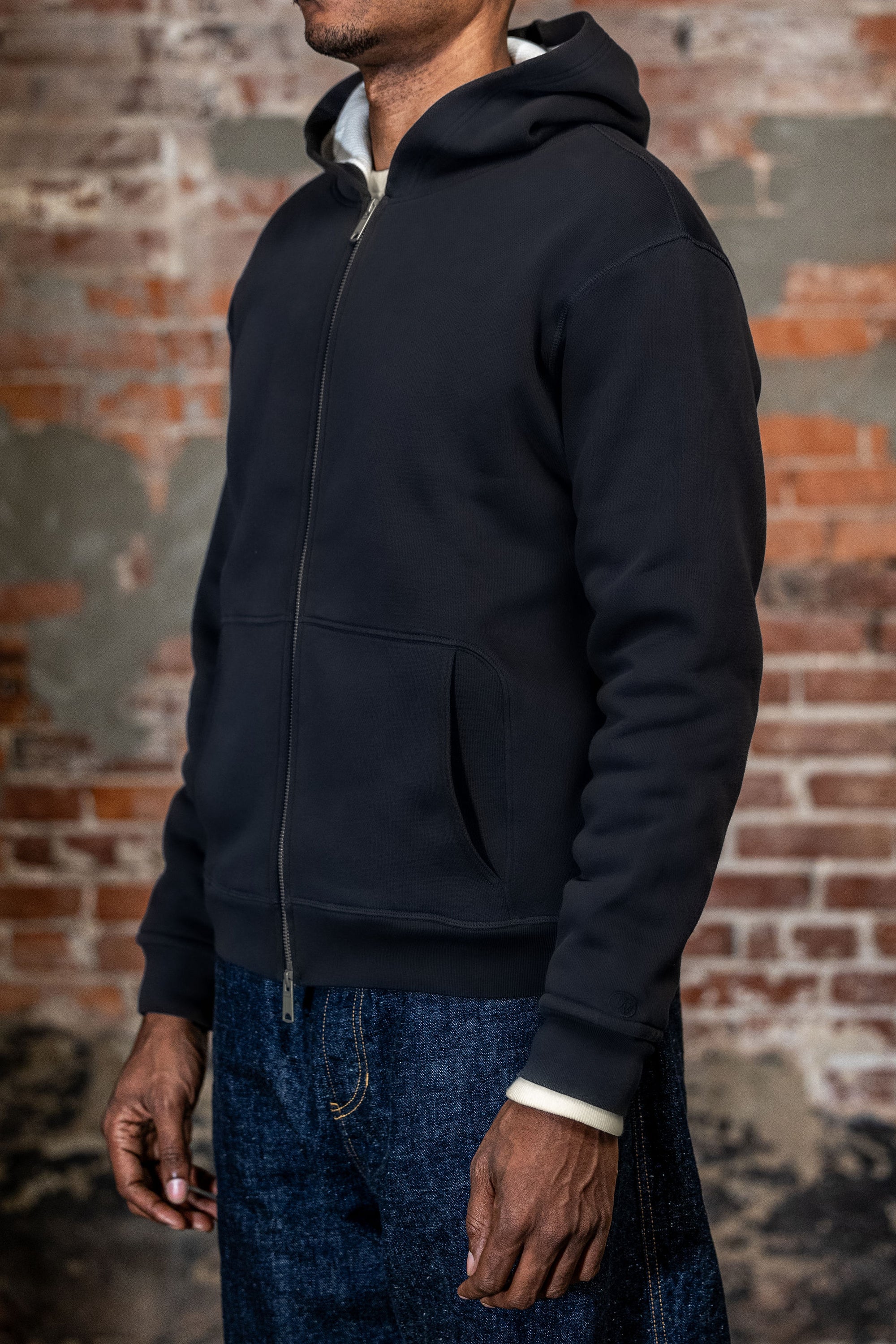 Knickerbocker Metro Waffle Hoodie - Navy