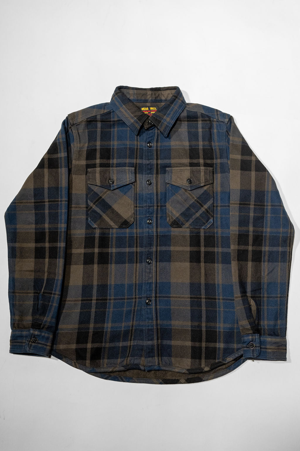 UES 502551 Extra Heavy Flannel Shirts - Navy