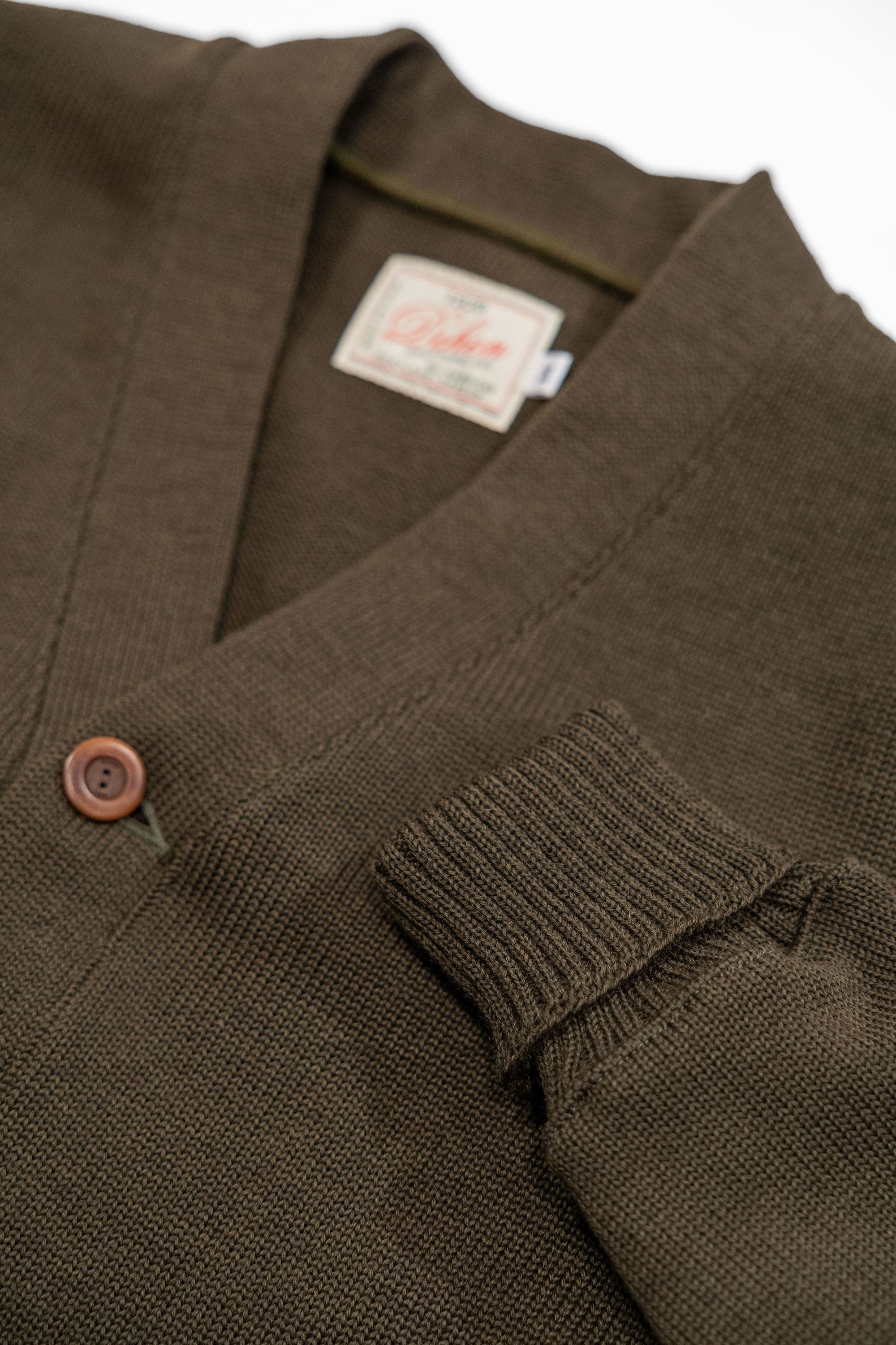 Dehen 1920 Classic Cardigan - Loden