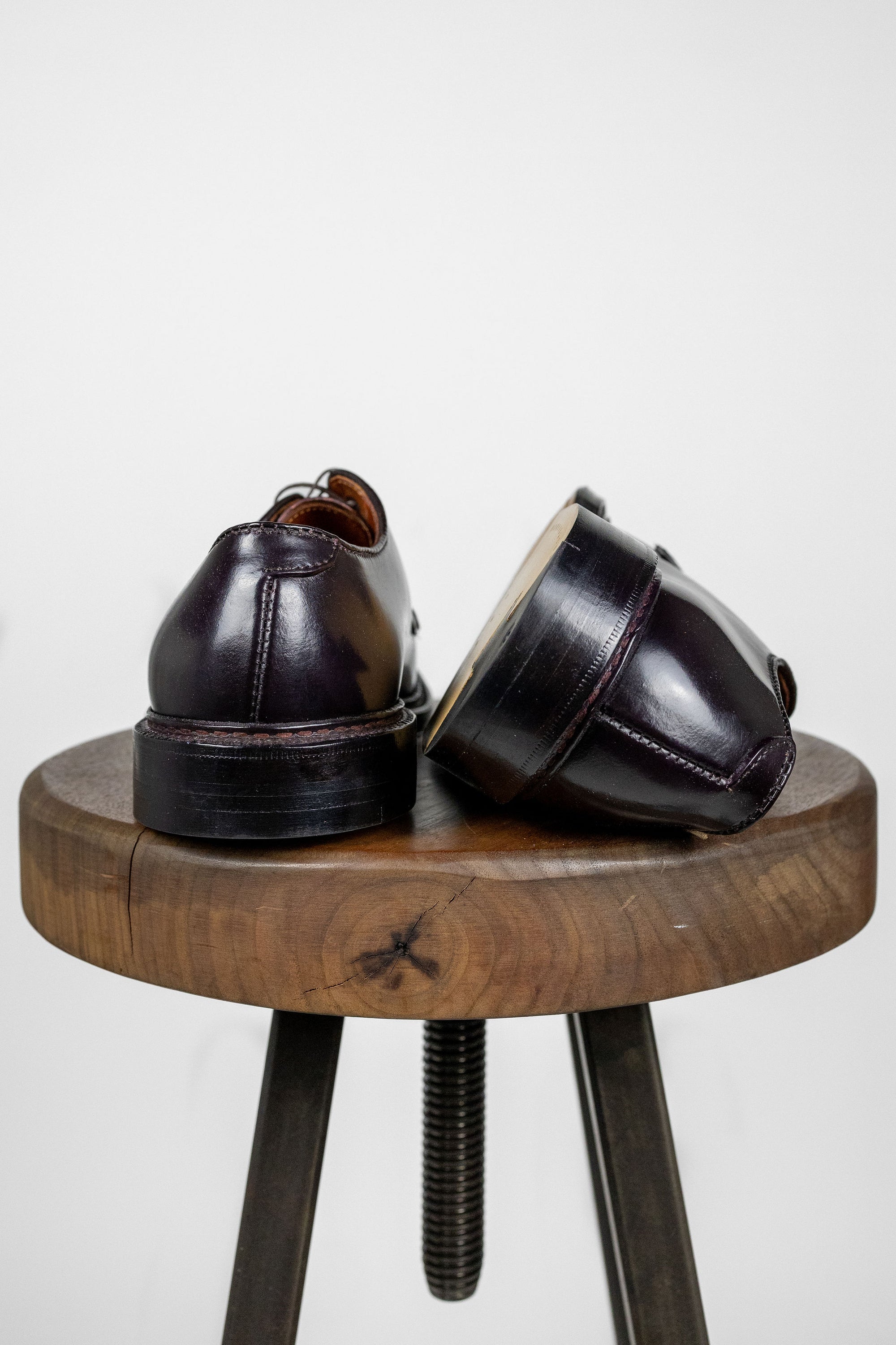 Alden 990 Plain Toe Blucher - Color 8 Shell Cordovan