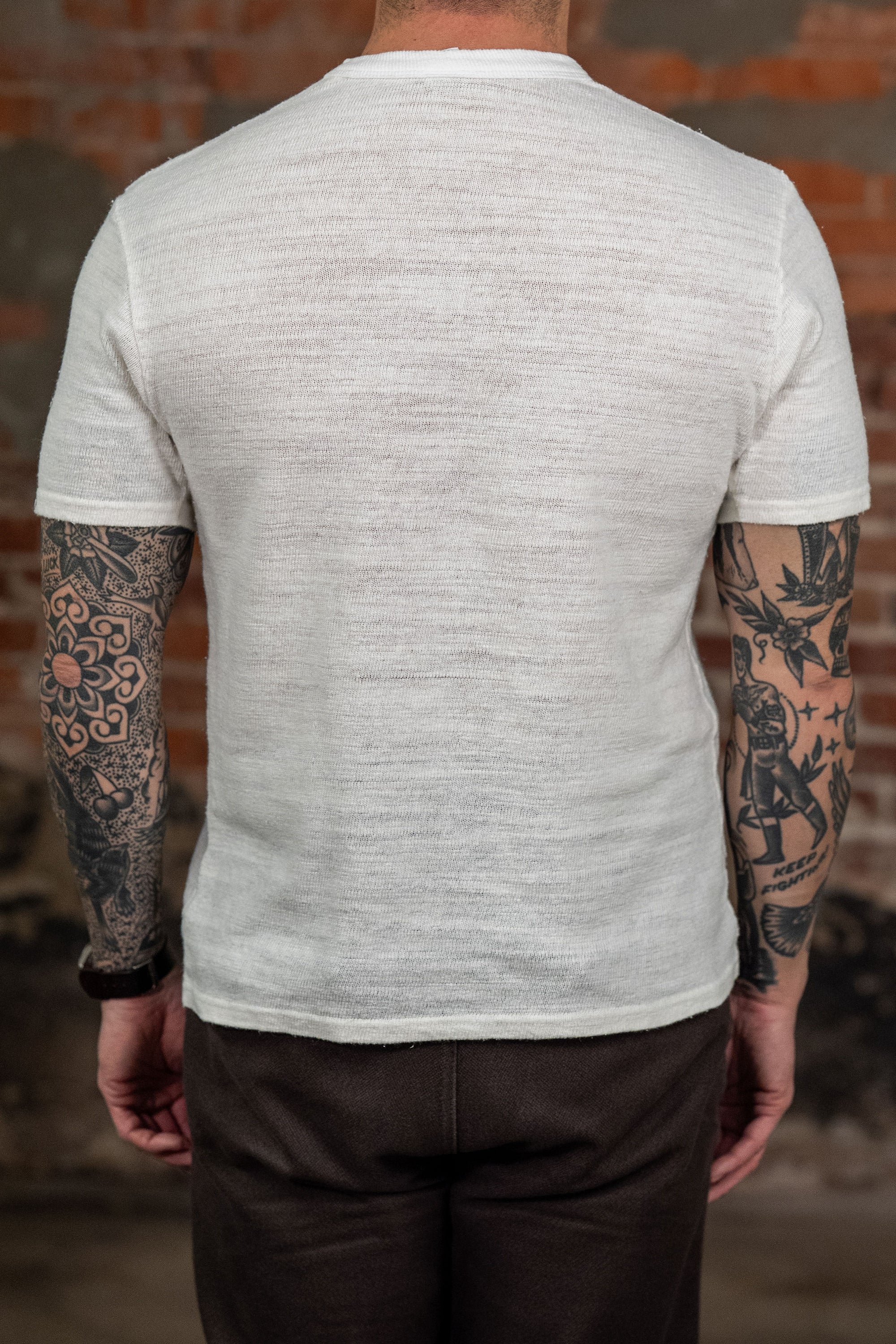 UES Linen Short Sleeve Tee - White