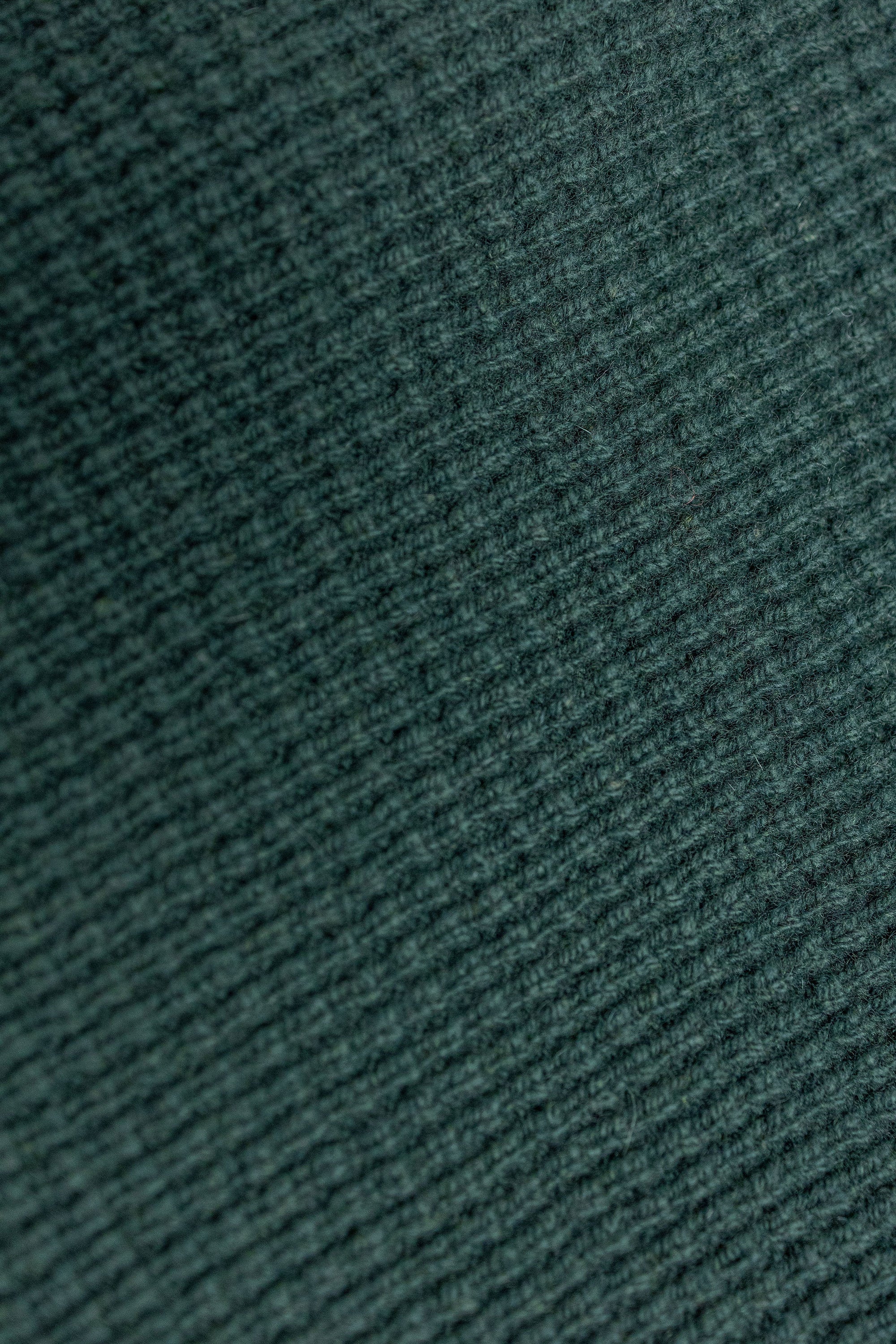 Merz b. Schwanen BLADE02 Merino Wool-Cashmere Waffle Structured Pullover - Bottle Green