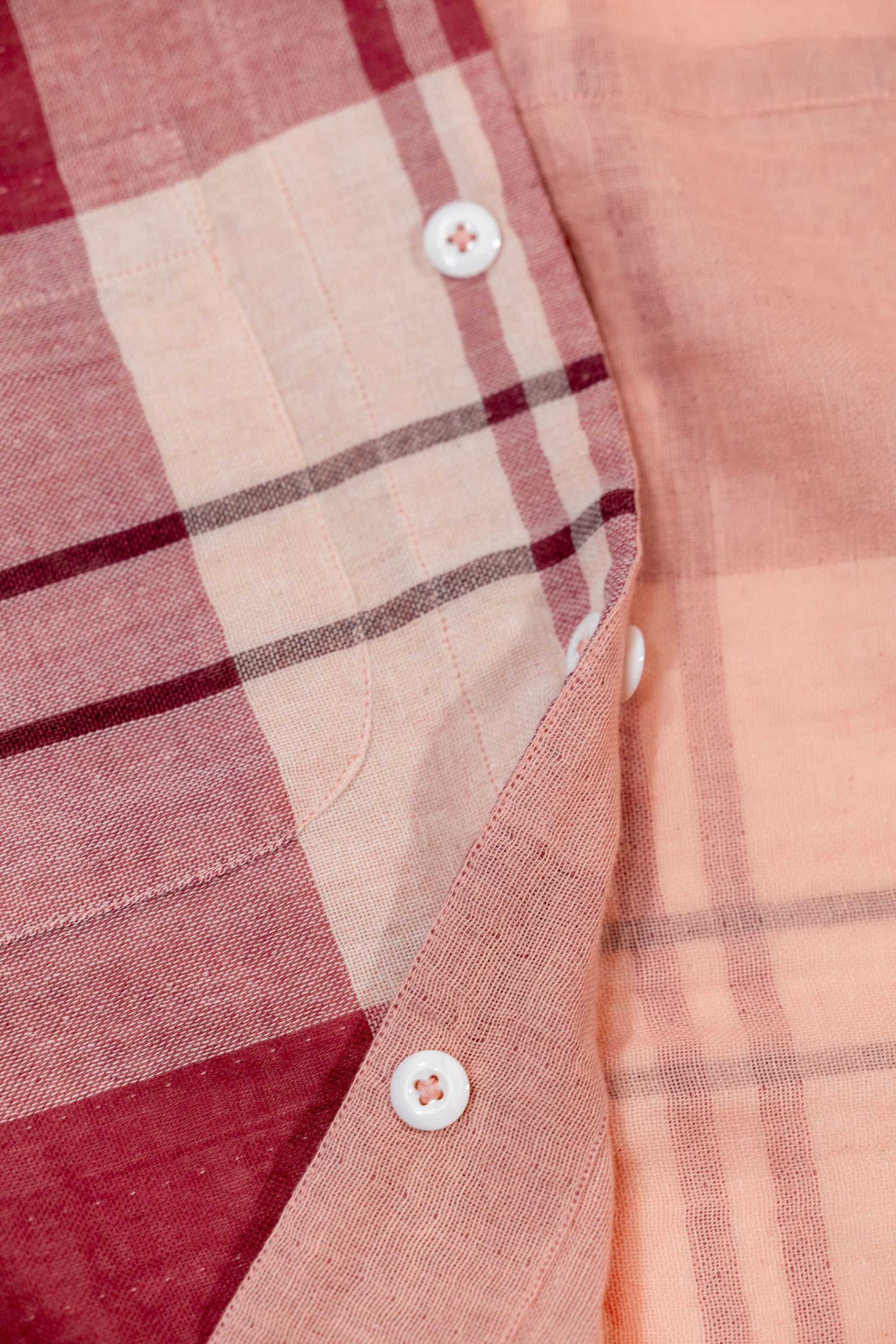 Indi + Ash Reversible Lake Camp Shirt JAC - Handwoven Double Gauze Plaid