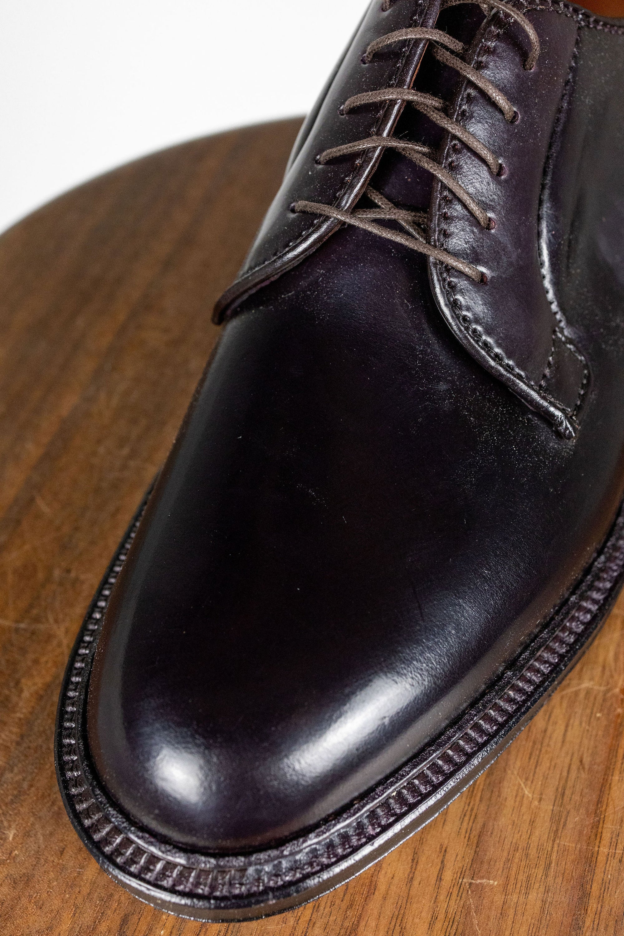 Alden 990 Plain Toe Blucher - Color 8 Shell Cordovan