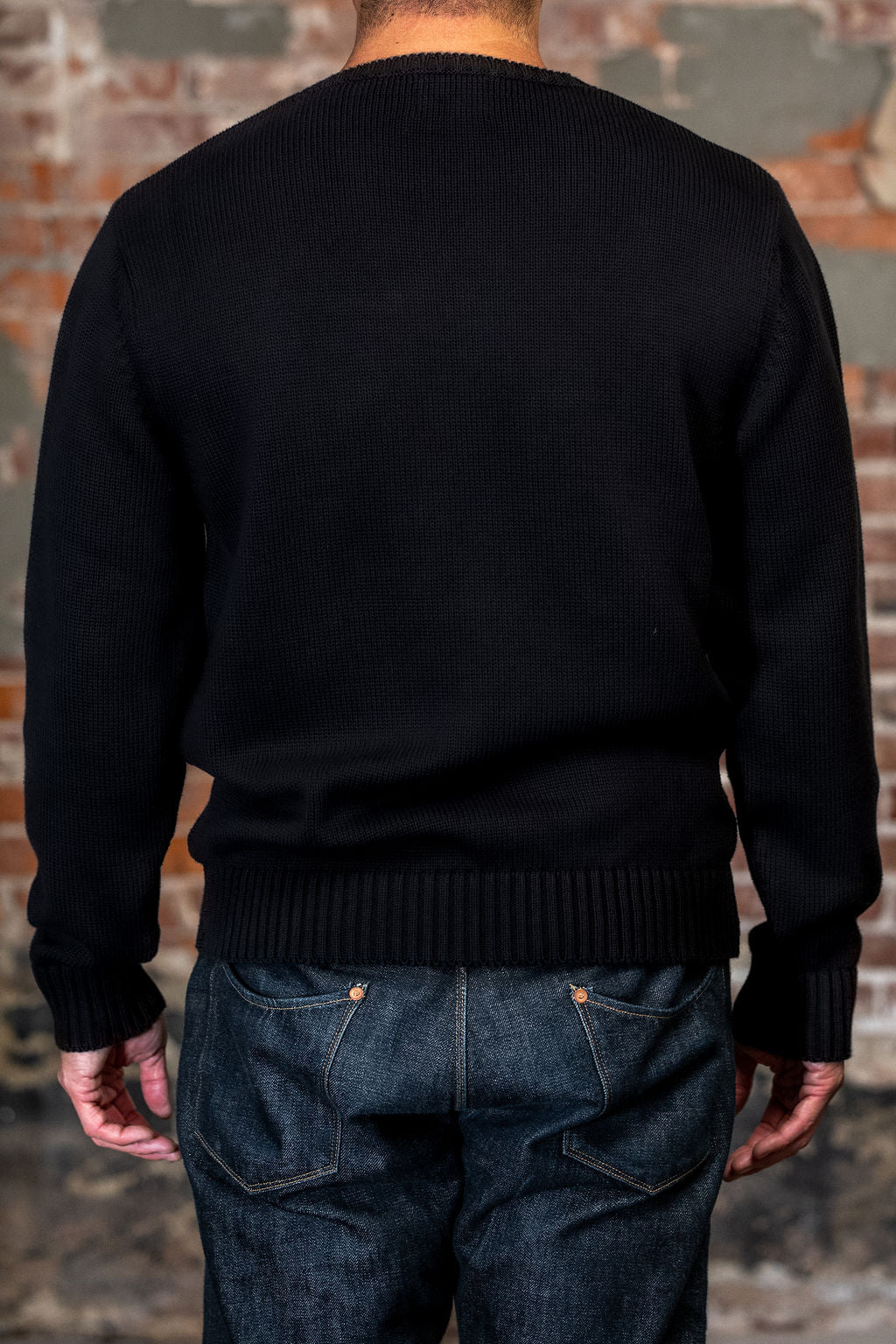 Knickerbocker Ivy Cotton Sweater - Black