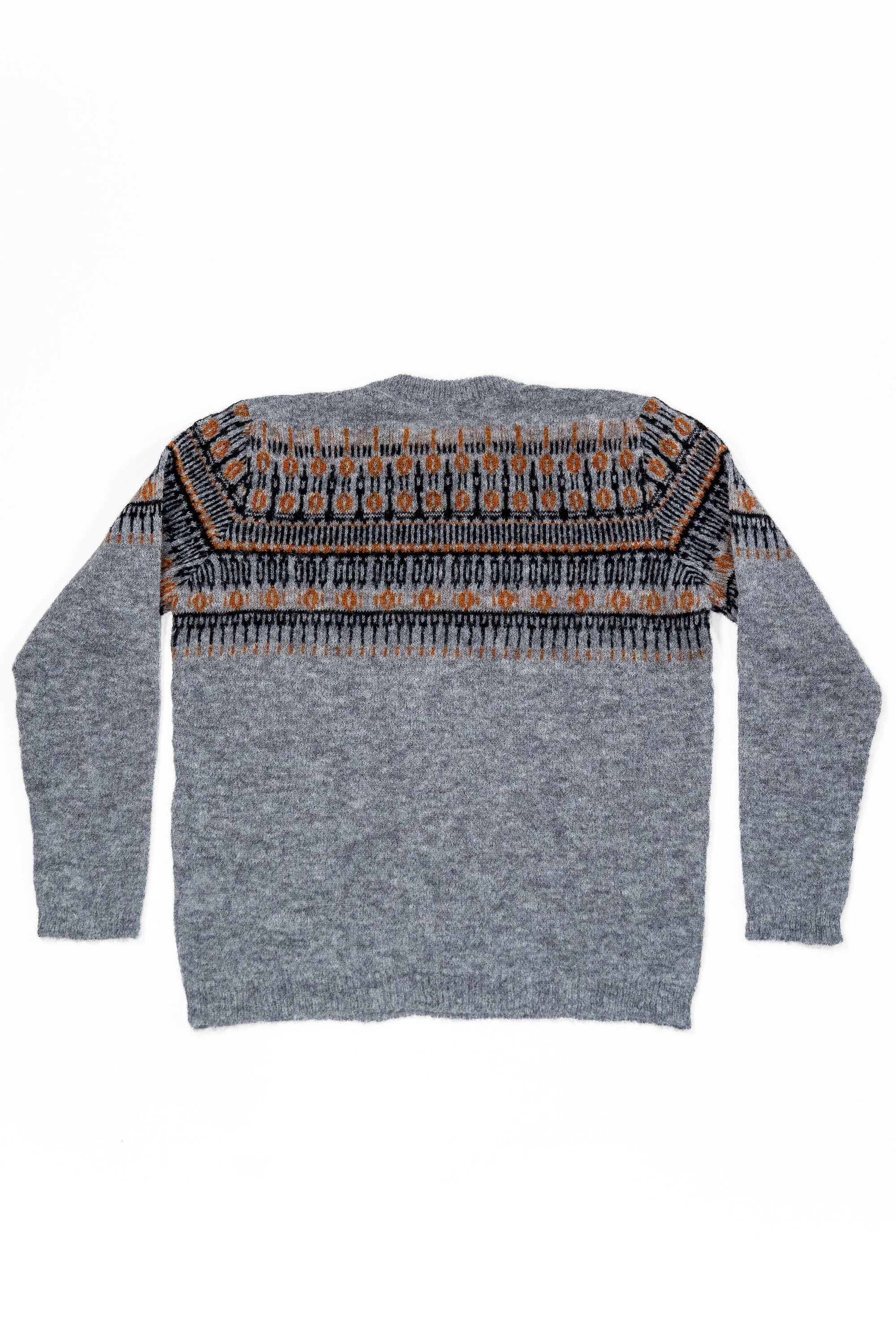 Hansen Garments Eske Jacquard Design Sweater - Nordic Grey
