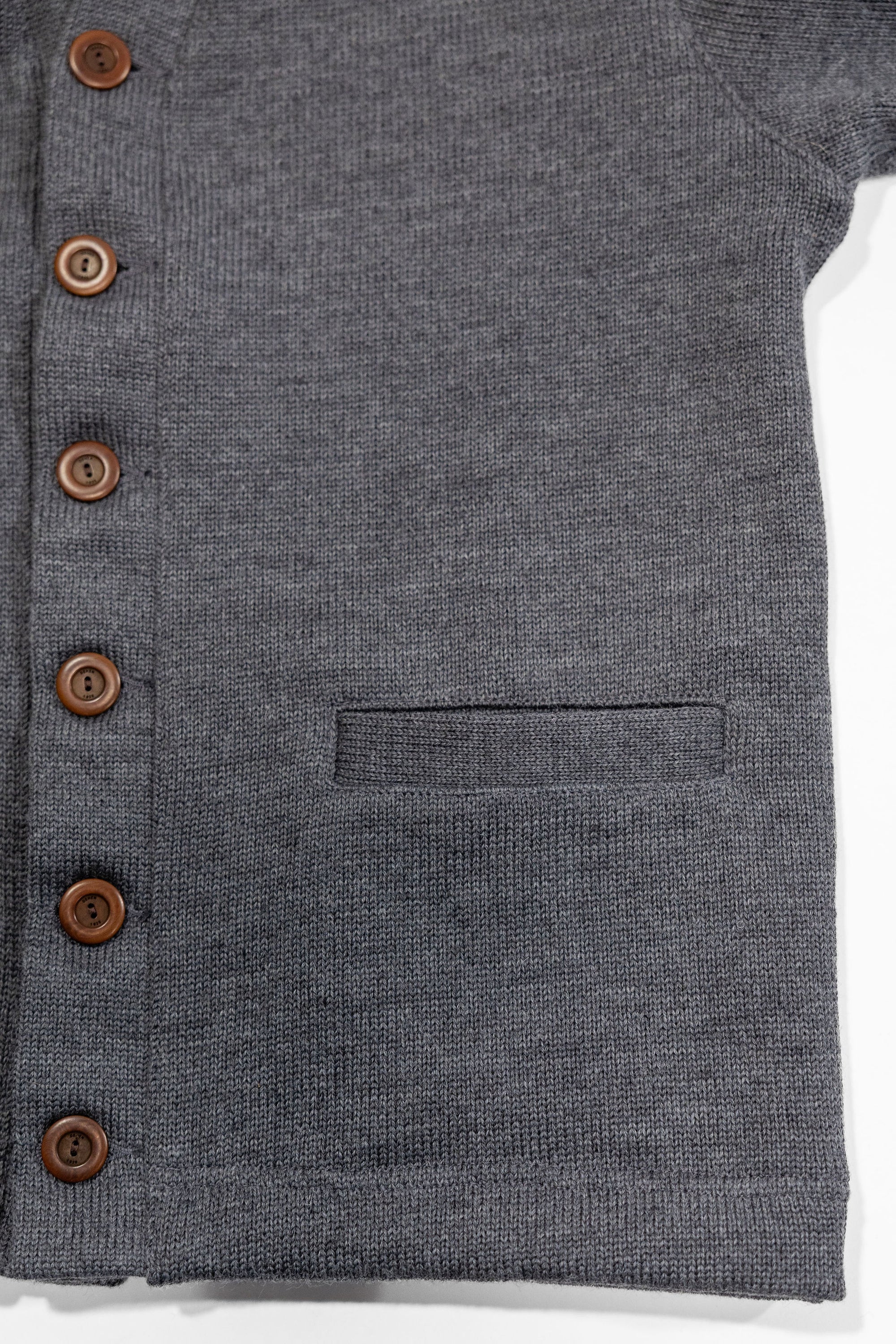 Dehen 1920 Classic Cardigan - Charcoal