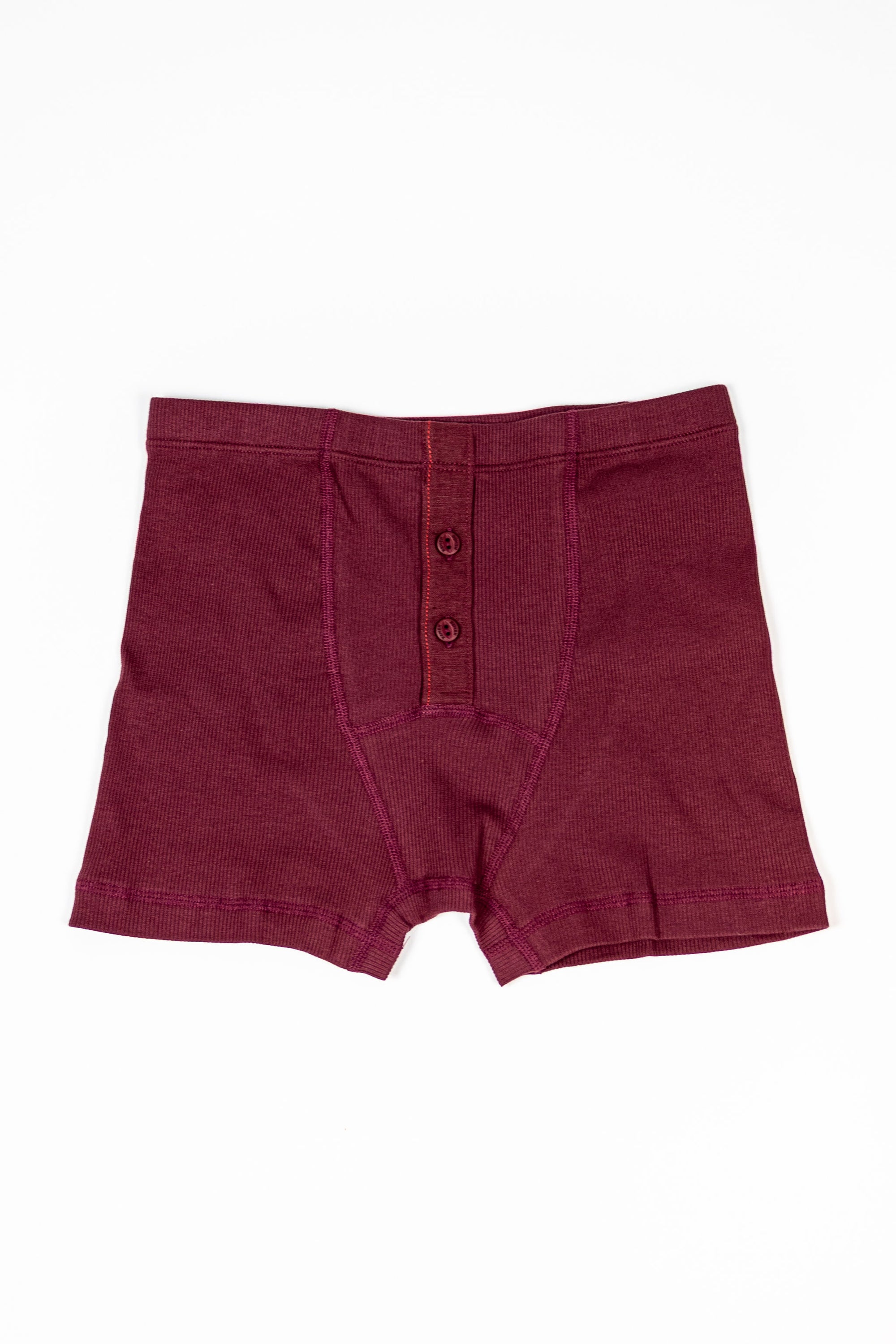 Hemen Biarritz Ribbed Boxer Brief - Wine Red