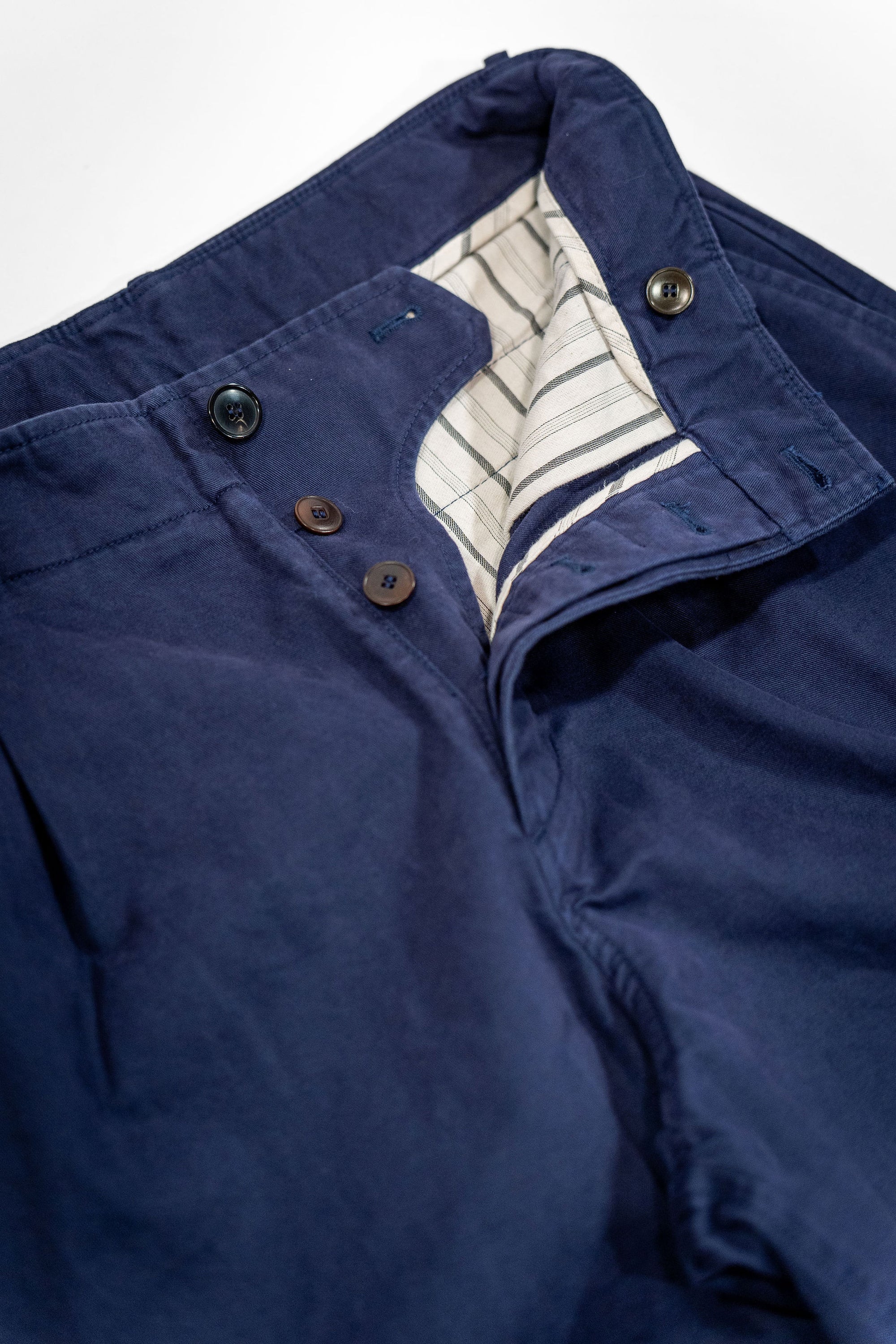 Hansen Garments Bobby Wide Pleated Trousers - Marine