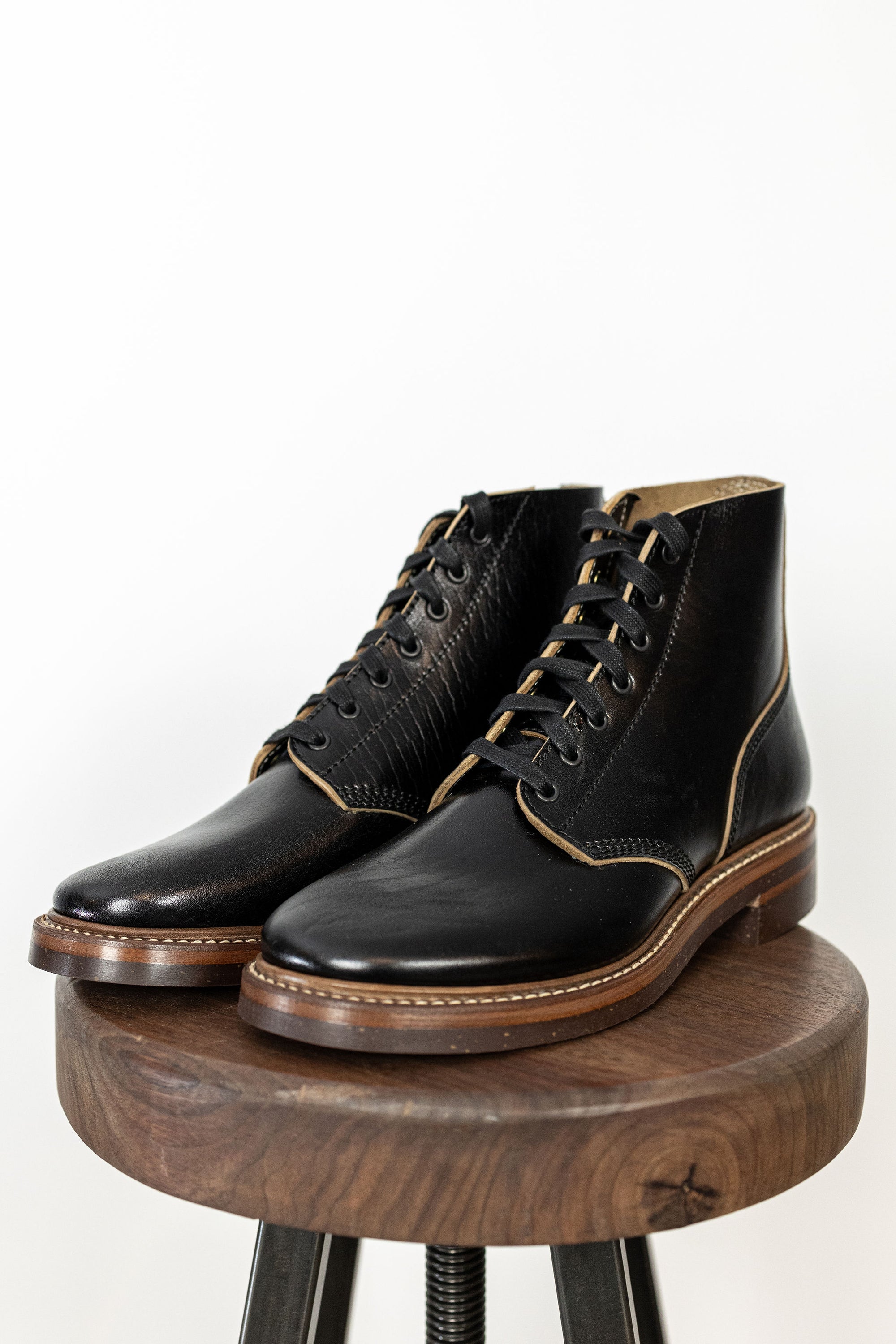 John Lofgren M-43 Service Shoes - Shinki Hikaku Black Teacore Horsebutt