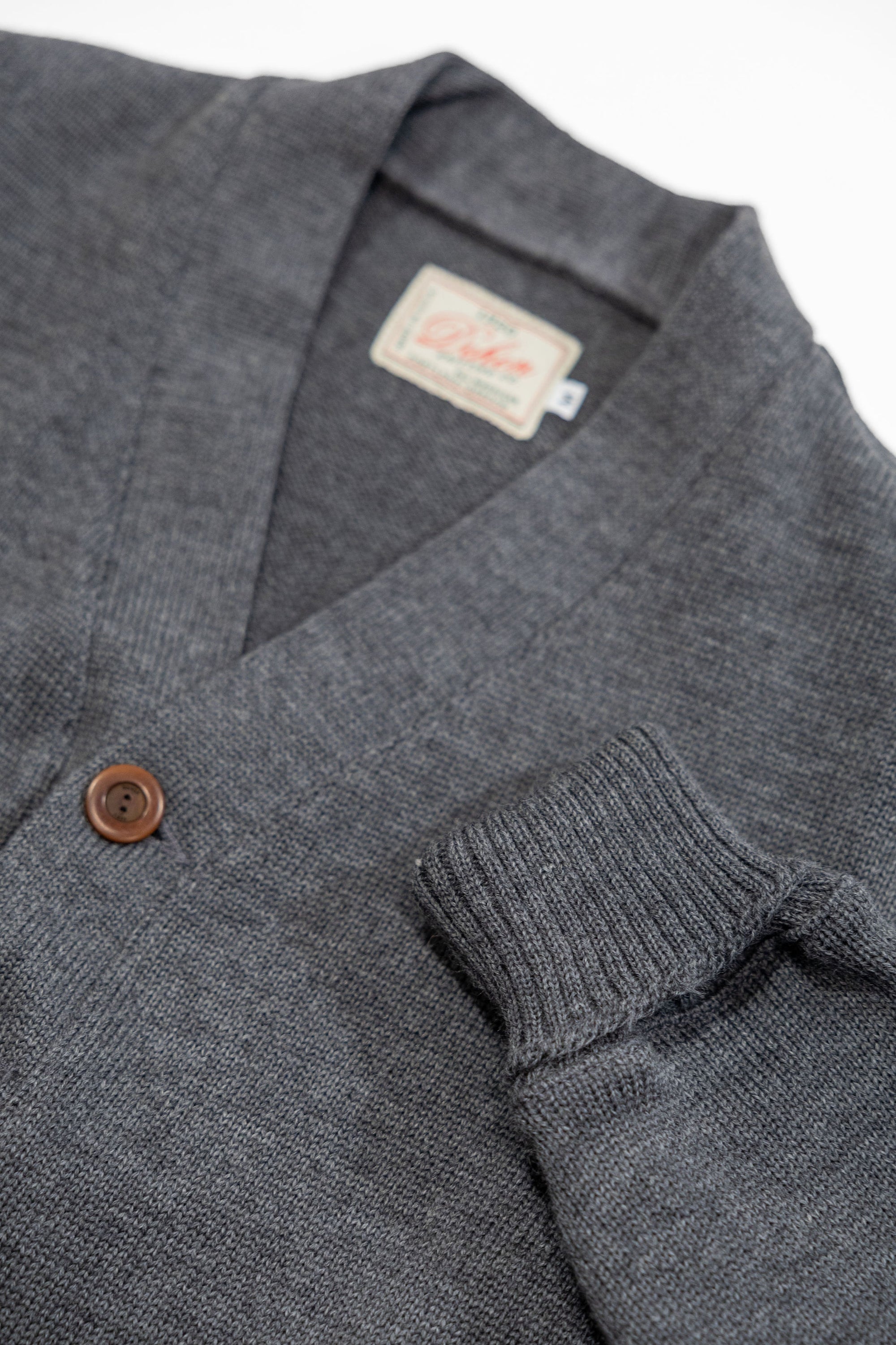 Dehen 1920 Classic Cardigan - Charcoal