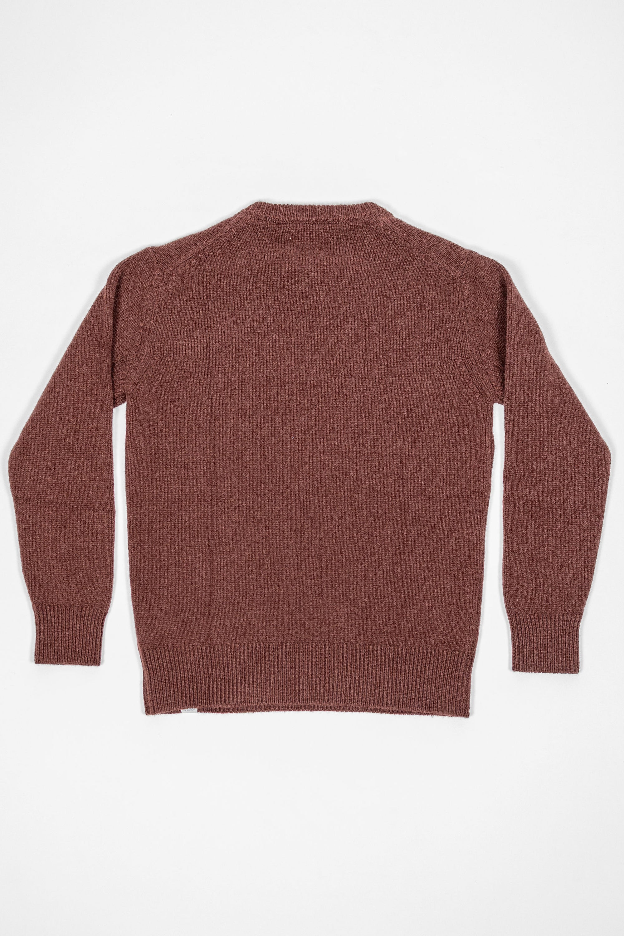 Merz b. Schwanen LOCC01 Crew Pullover Merino Cashmere Blend - Dark Brown