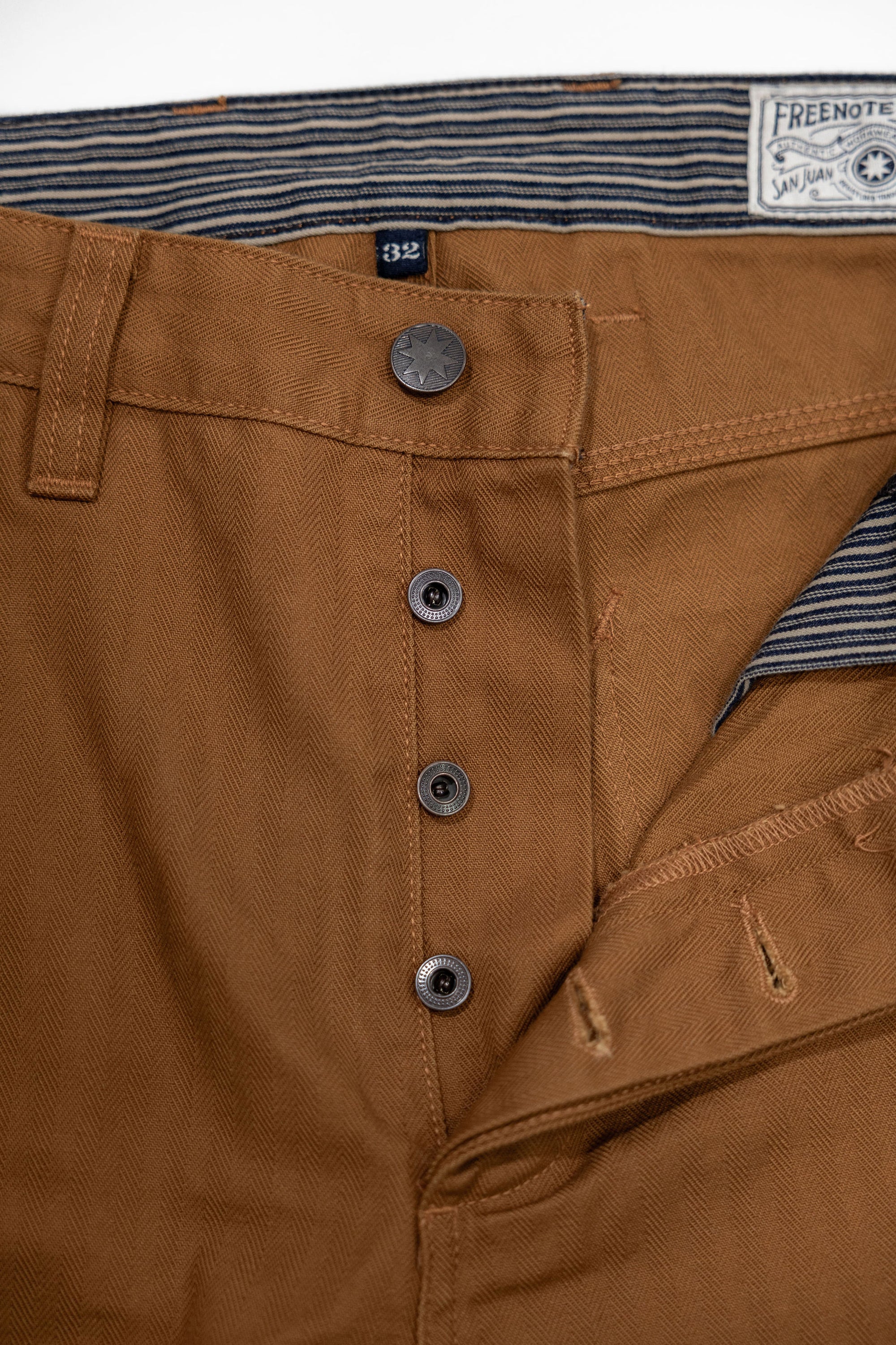 Freenote Coth Ortega Pant - 13oz Rust Herringbone