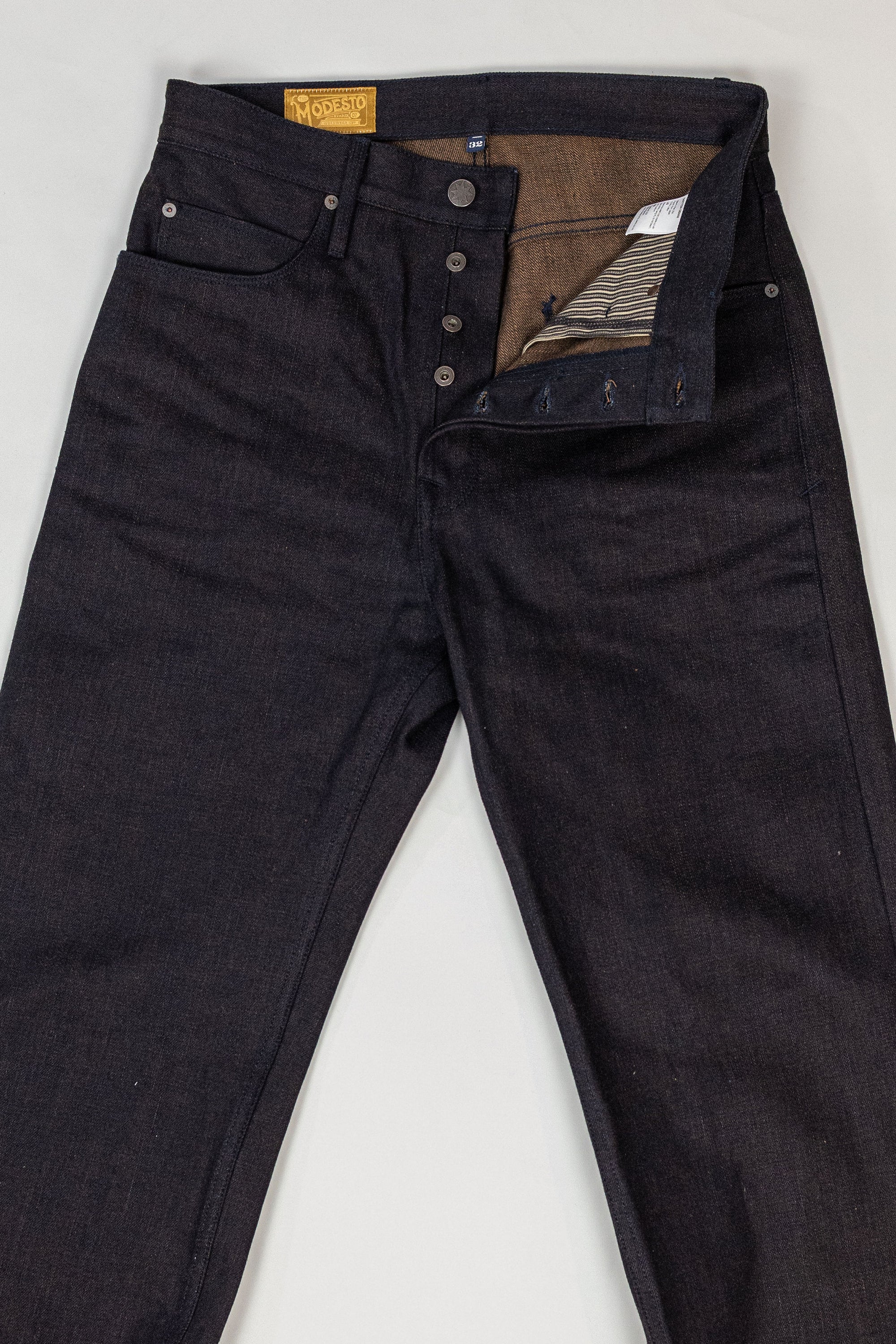 Freenote Cloth Modesto - 16oz Blue Brown Denim