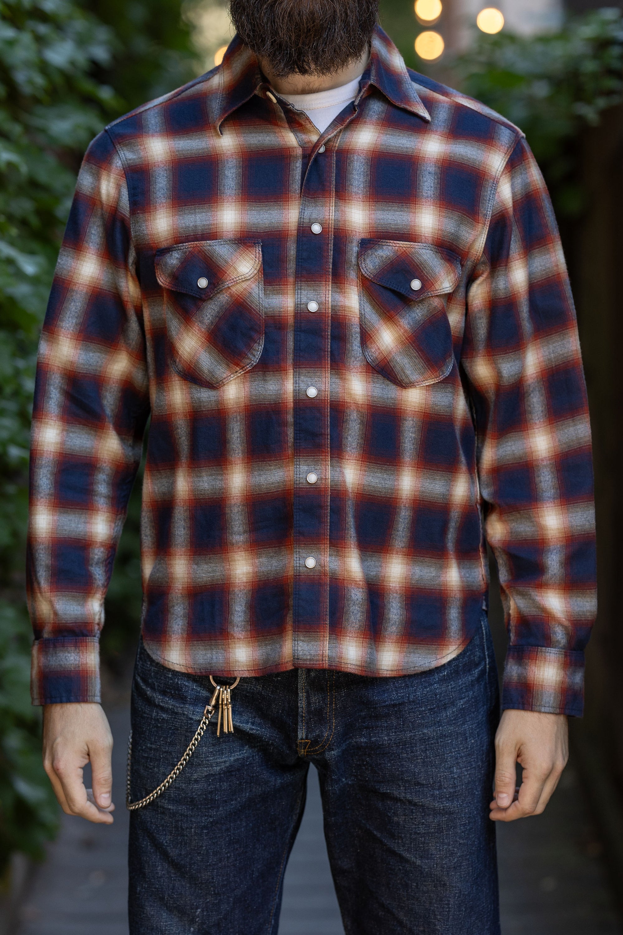 Freenote Cloth - Bodie Navy Plaid