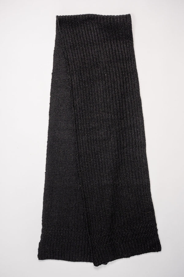 【完売品】TOGA VIRILIS Knit scarf black マフラー 13-F_P10.16.24FLATS-