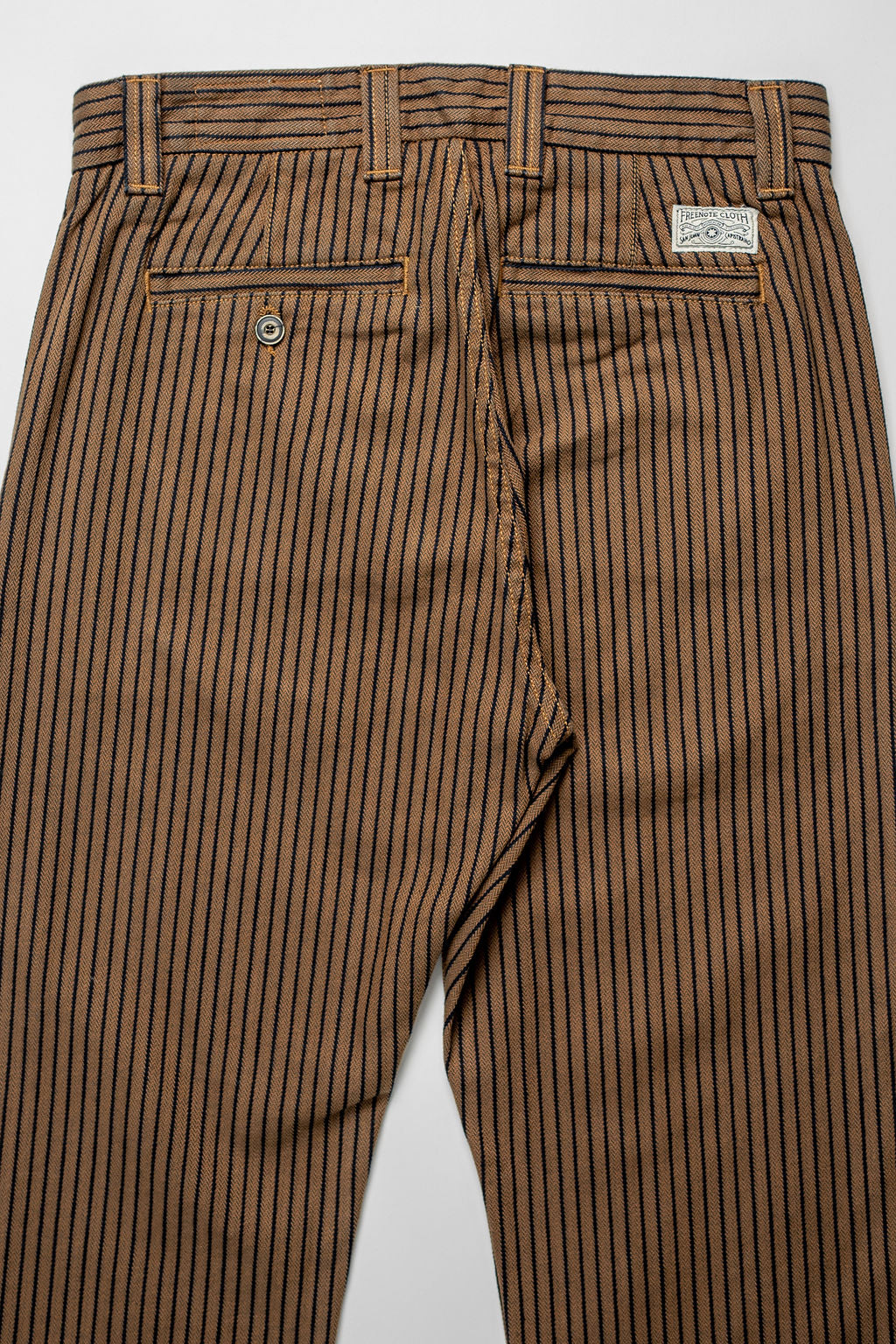 Freenote Cloth Deck Pant - Brown Herringbone Dobby