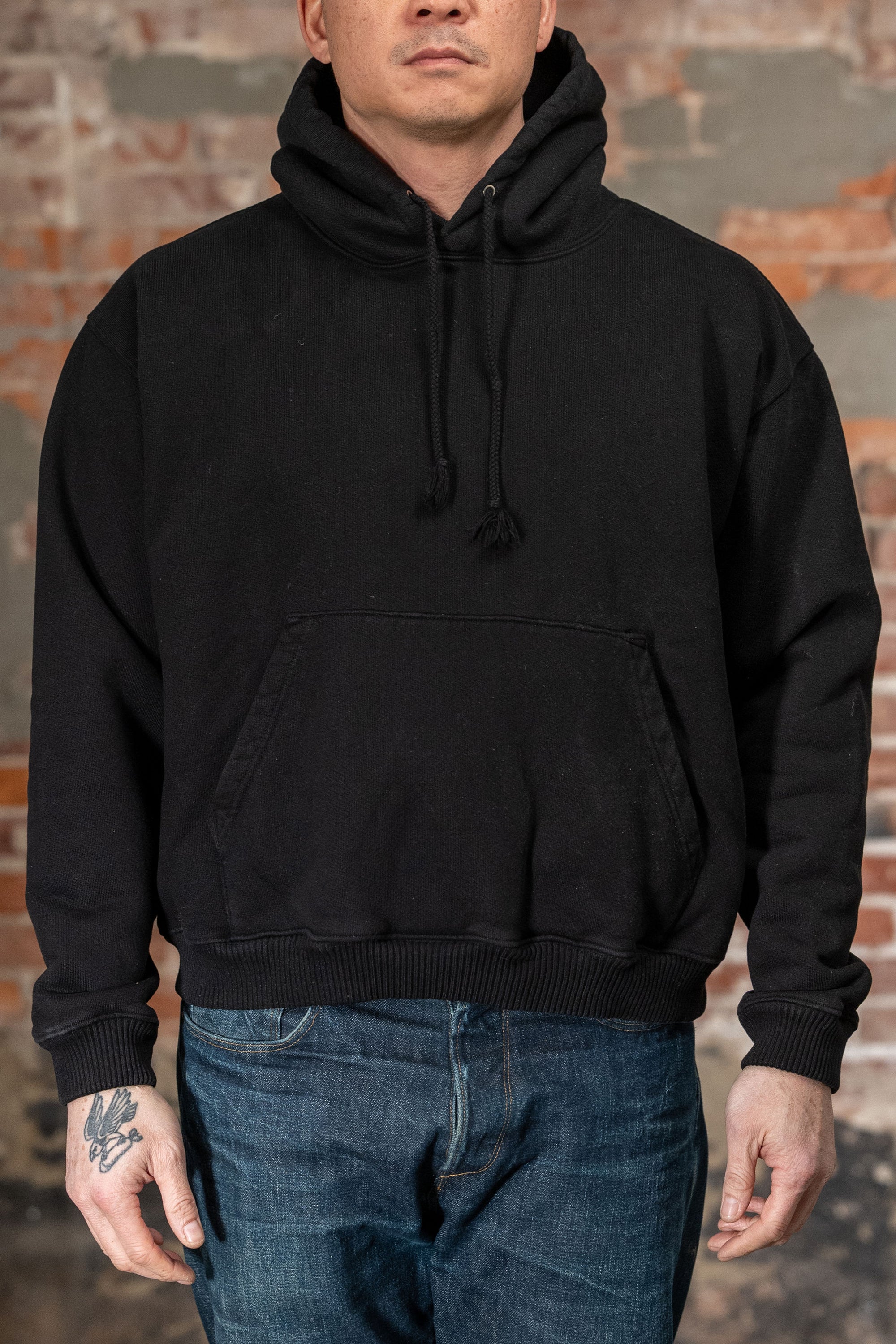 3sixteen Ultraweight Pullover Hoodie - Black