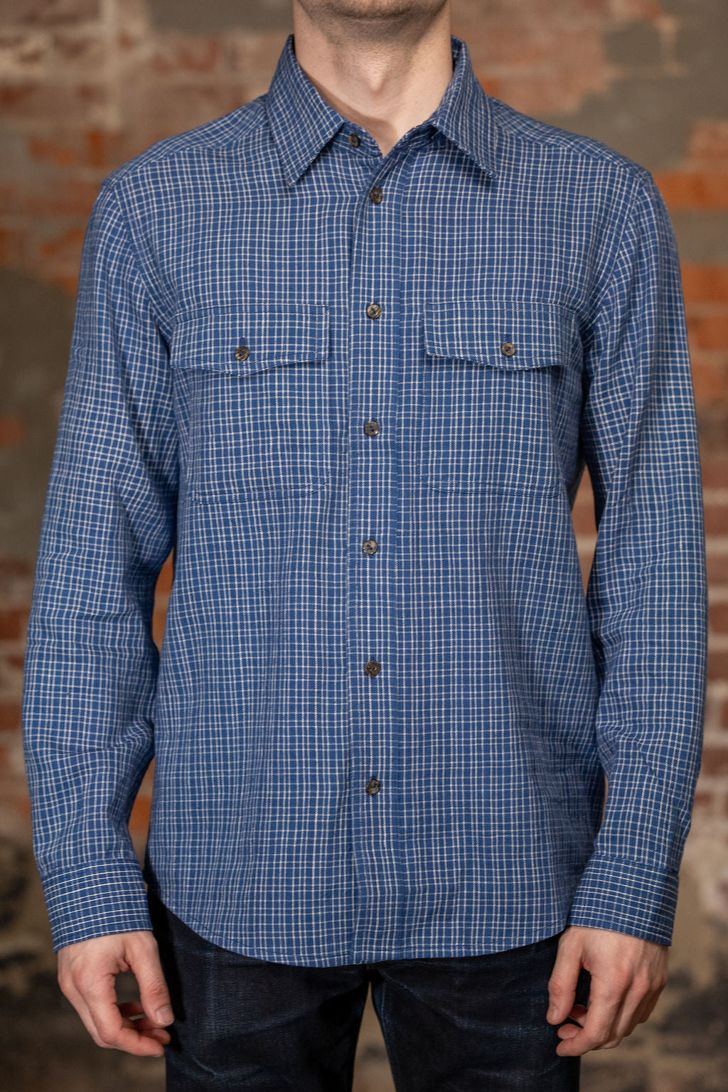 Indi + Ash LS Smith Workshirt - Handwoven Variegated Gingham