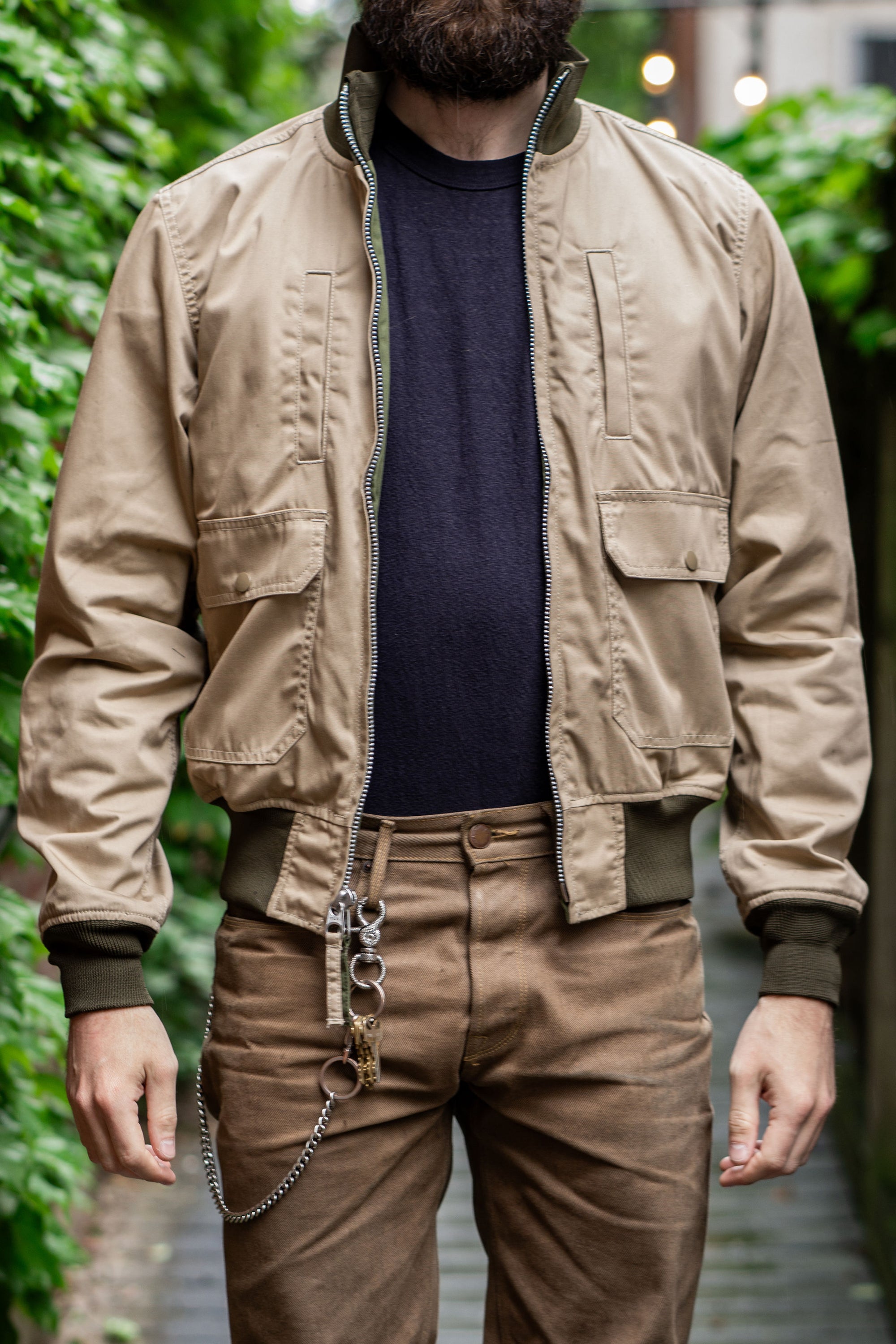 Iron Heart IHJ-130-OLV-NP Reversible Tanker Jacket - Olive (No Patch)