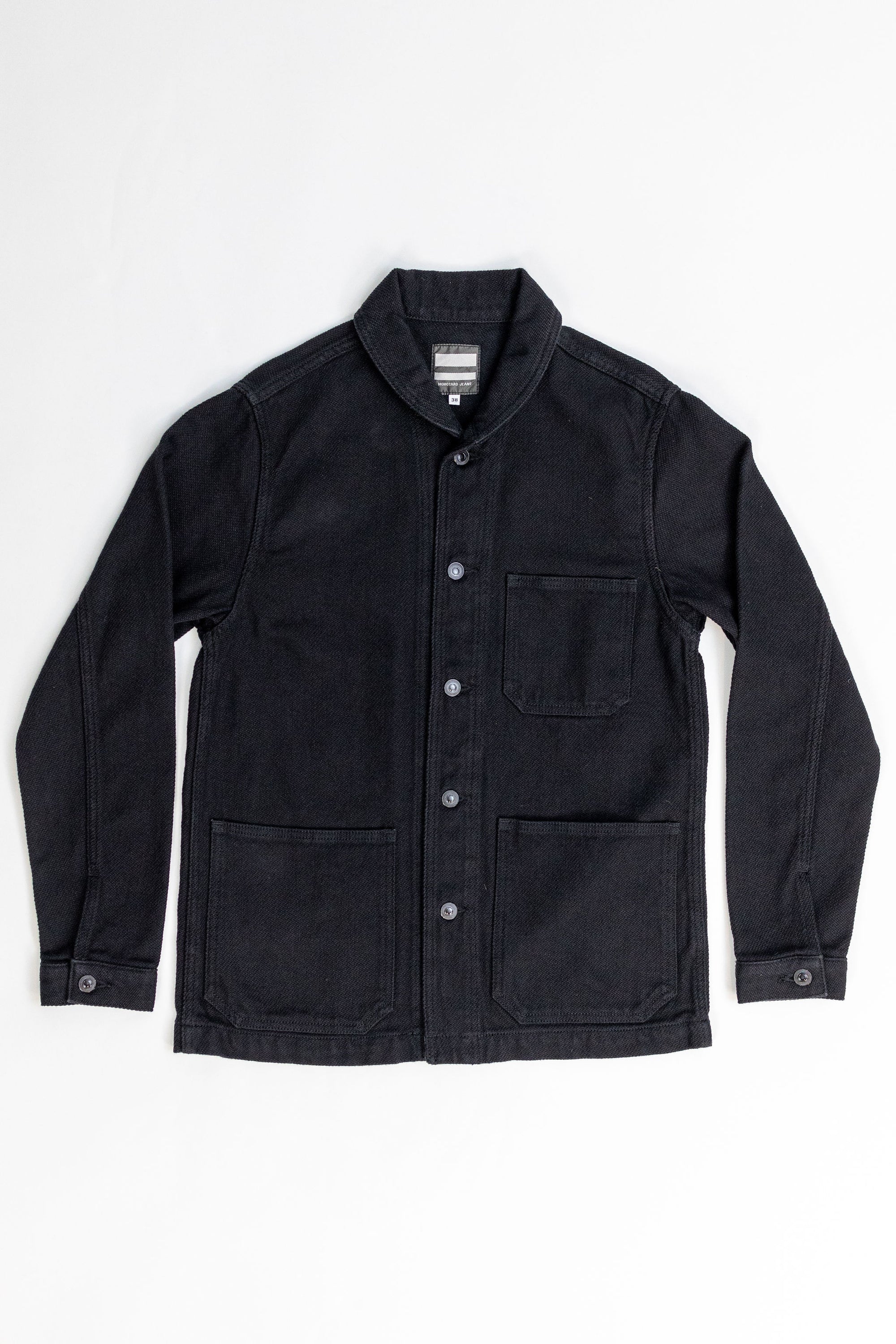 Momotaro 03-042 Dobby Coveralls - Black